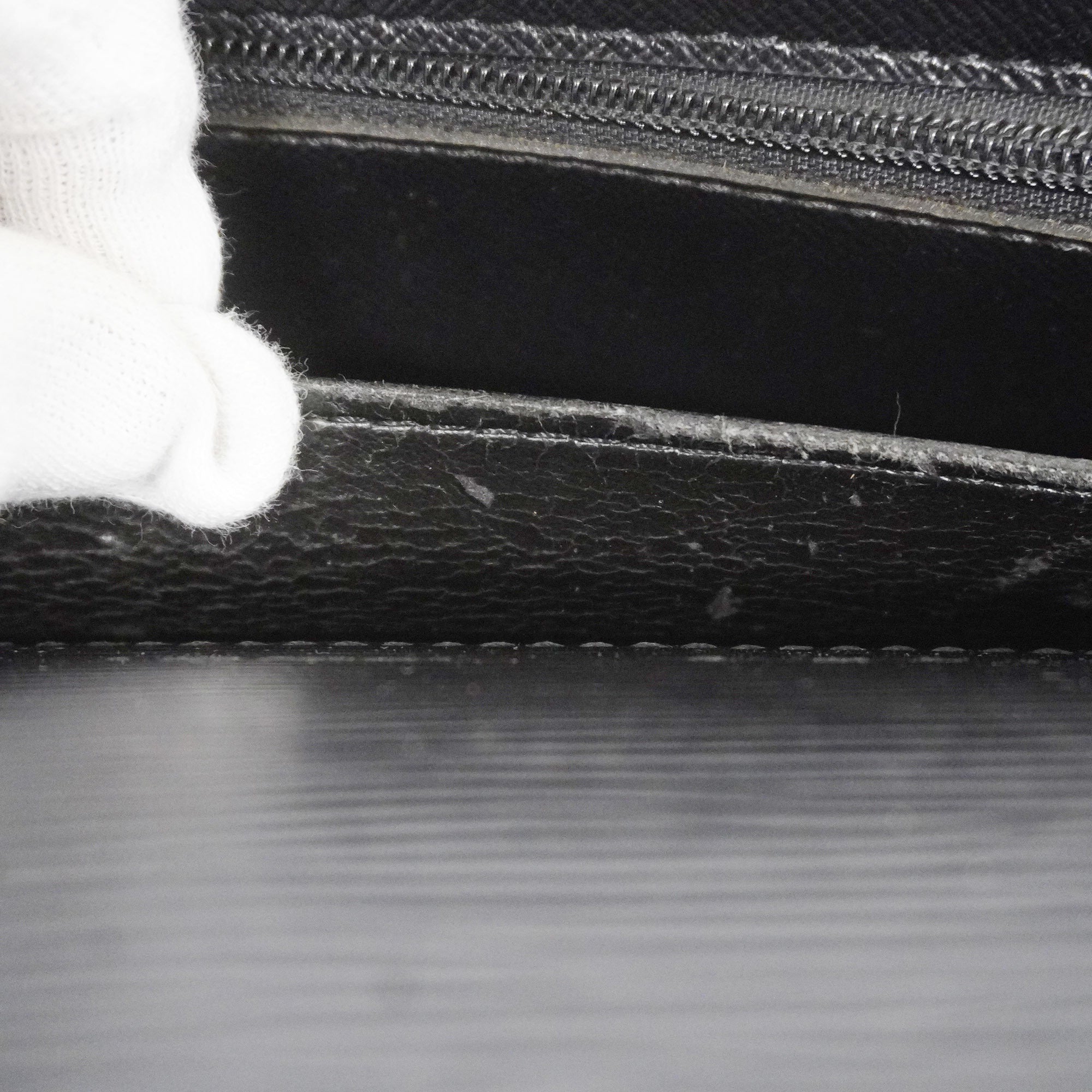 LOUIS VUITTONAuth  Epi Porto Documan Bandolier M54462 Men's Briefcase,Handbag