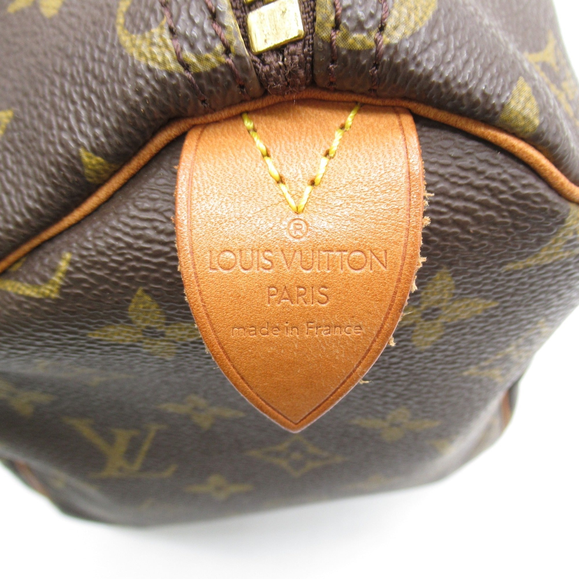 LOUIS VUITTON Speedy 35 handbag Brown Monogram PVC coated canvas M41524