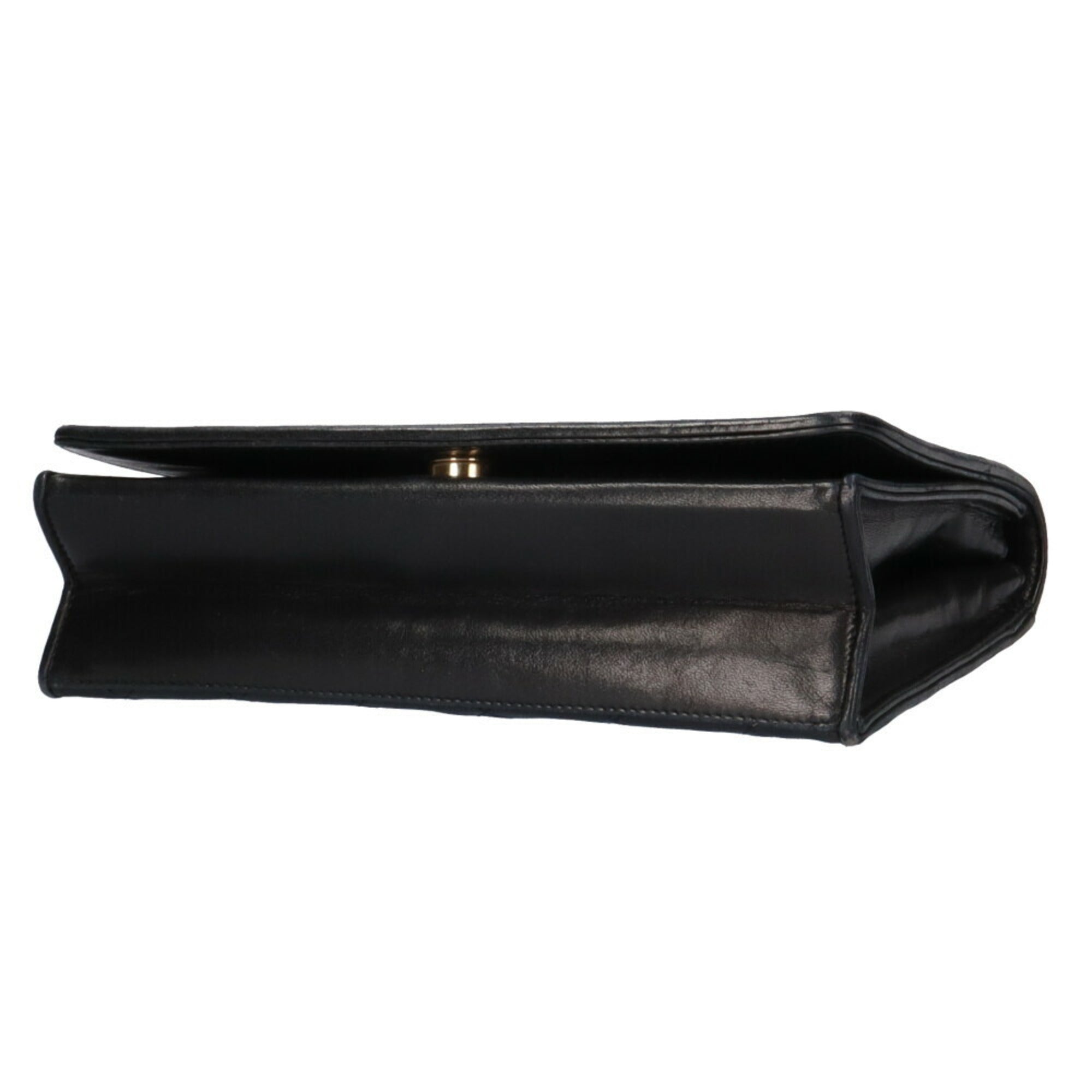 CHANEL chain matelasse shoulder bag lambskin black ladies