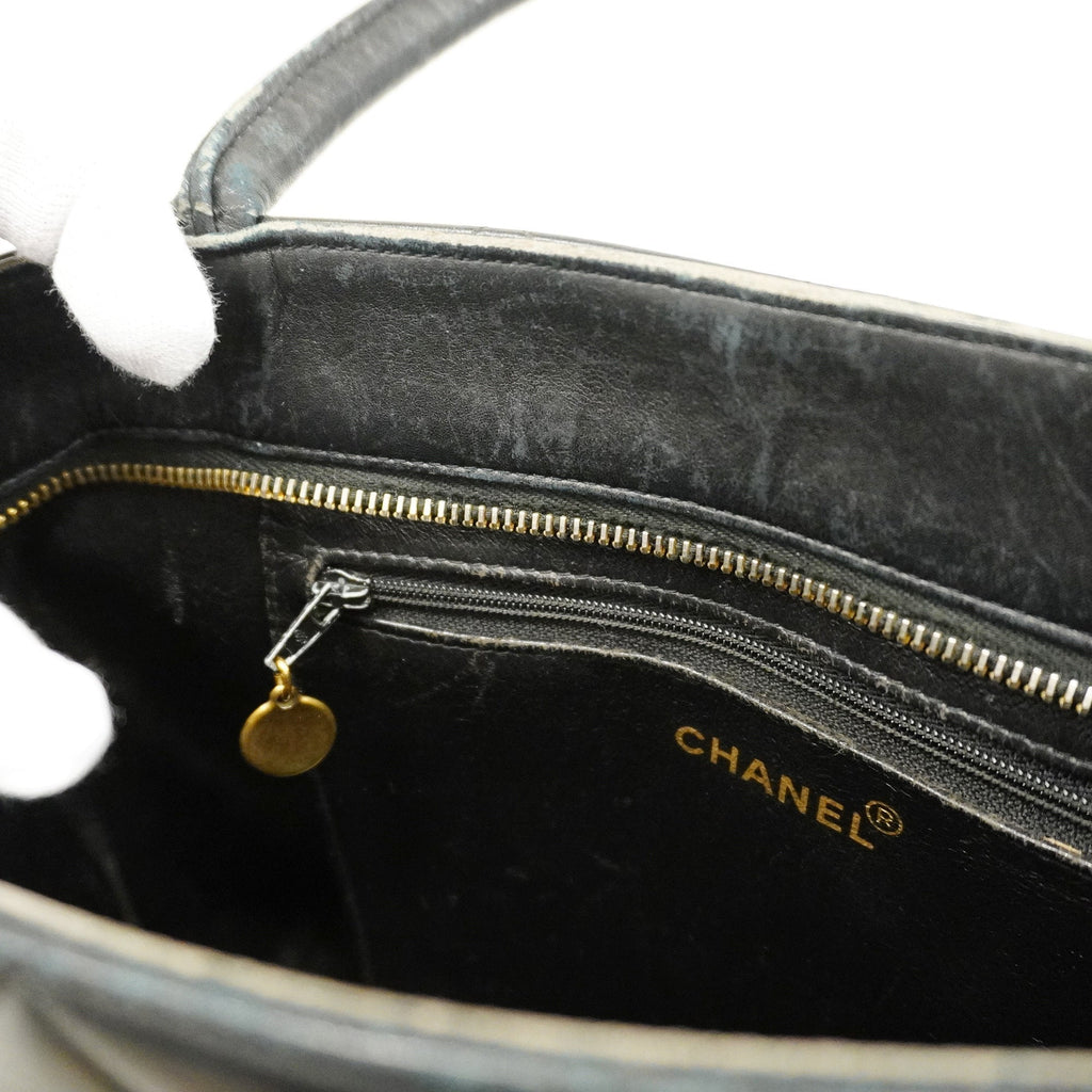 CHANELAuth  Reprint Tote Women's Leather Tote Bag Black