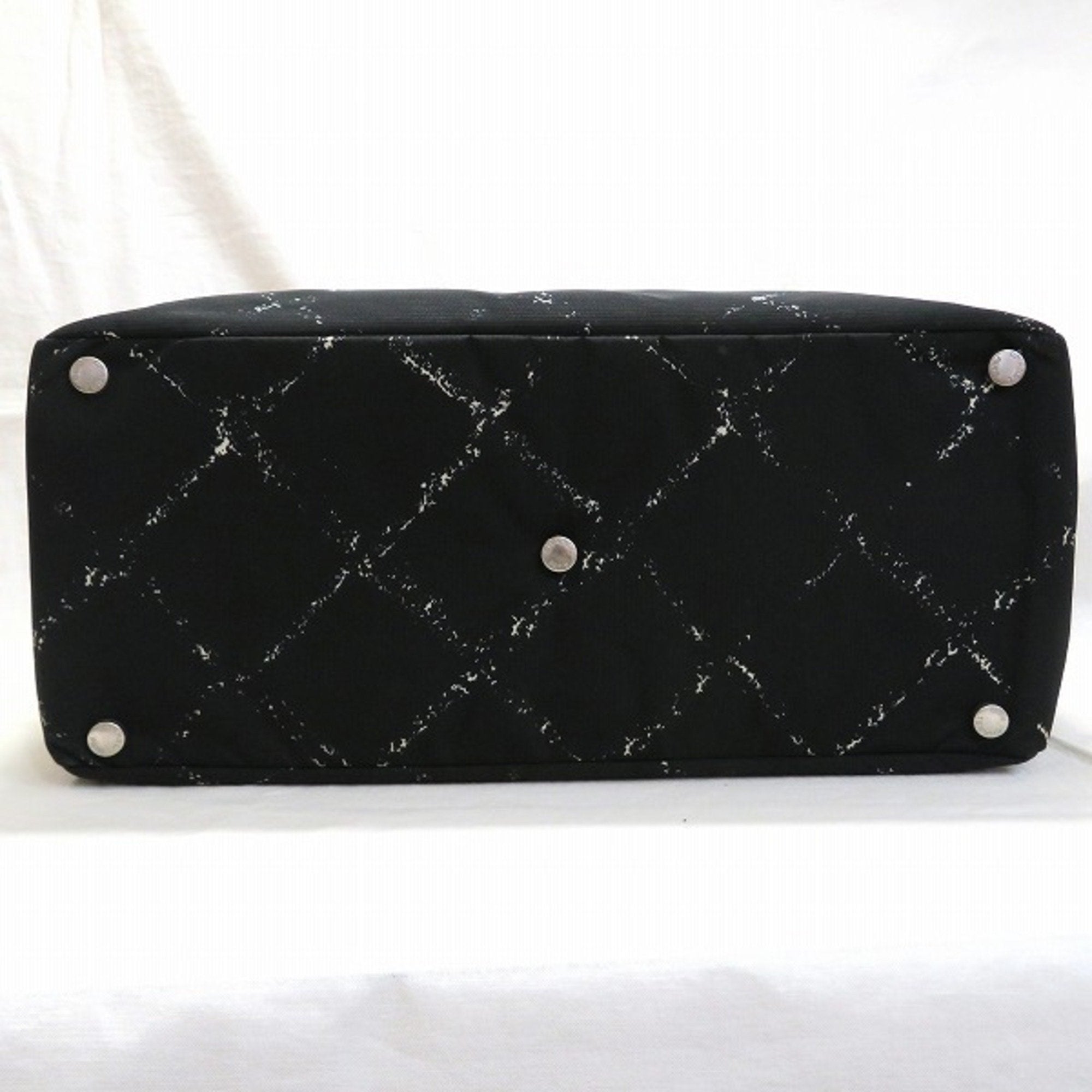 CHANEL old travel line bag tote unisex