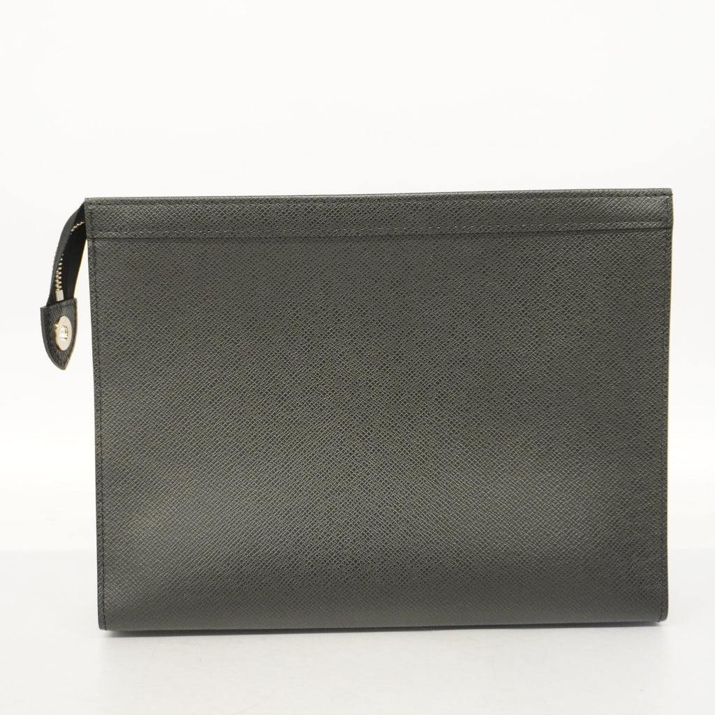 LOUIS VUITTONAuth  Taiga Pochette Voyage MM M30547 Men's Clutch Bag Ardoise