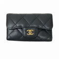 CHANEL Matelasse Caviar Skin Brand Accessories Key Case Women's