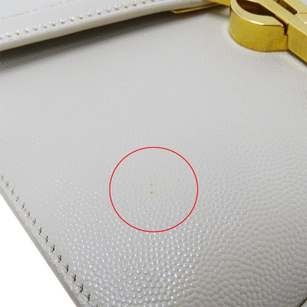 SAINT LAURENT Bag Ladies Cassandra Handbag Shoulder 2way Leather Ivory 623930