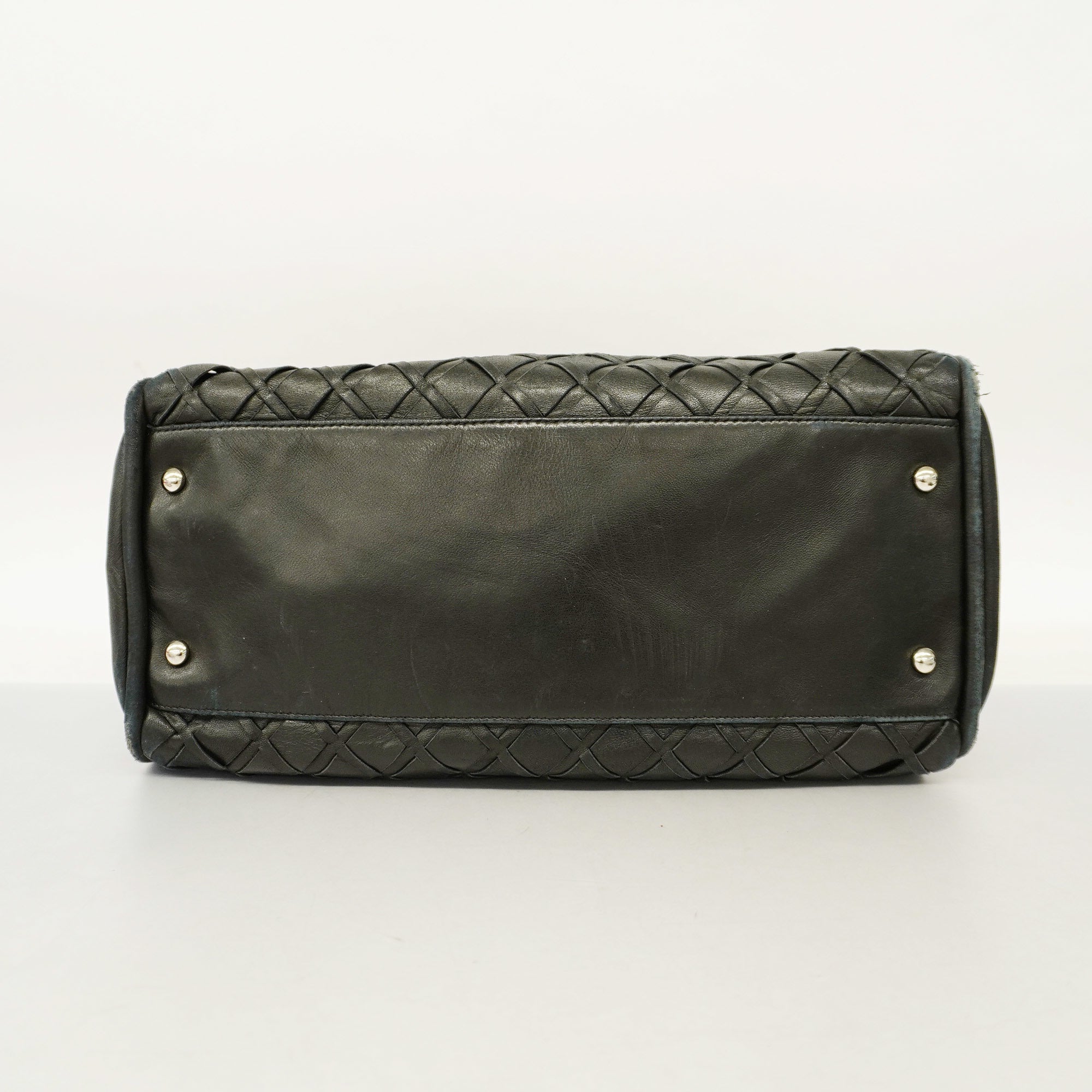 CHANELAuth  Bubble Quilt Chain Shoulder Women's Leather Shoulder Bag