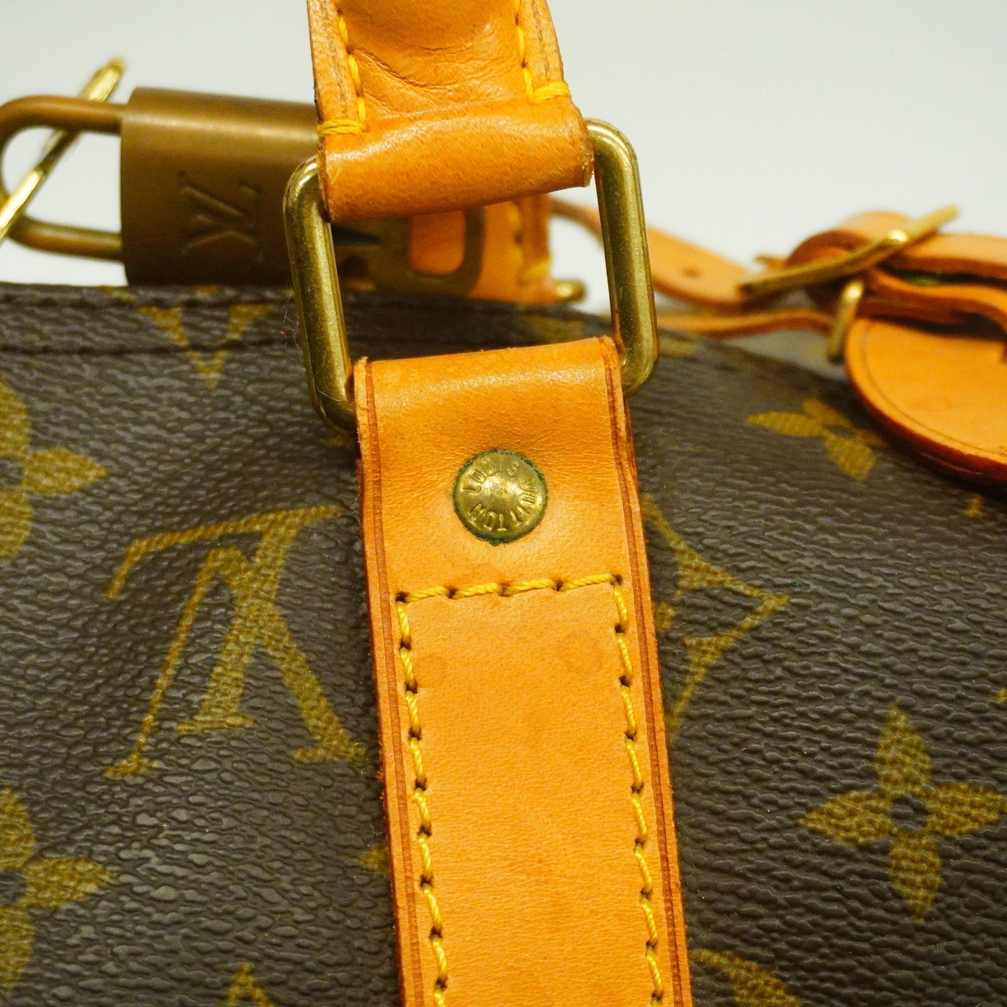 LOUIS VUITTONAuth  Monogram Keepol 50 M41426 Boston Bag