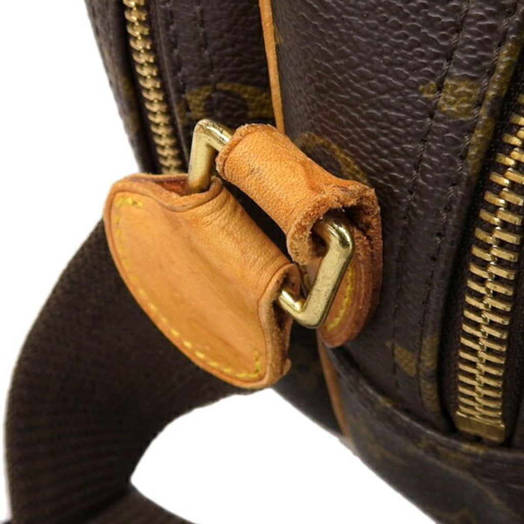 LOUIS VUITTON Monogram Reporter PM Shoulder Bag M45254 Brown Women's