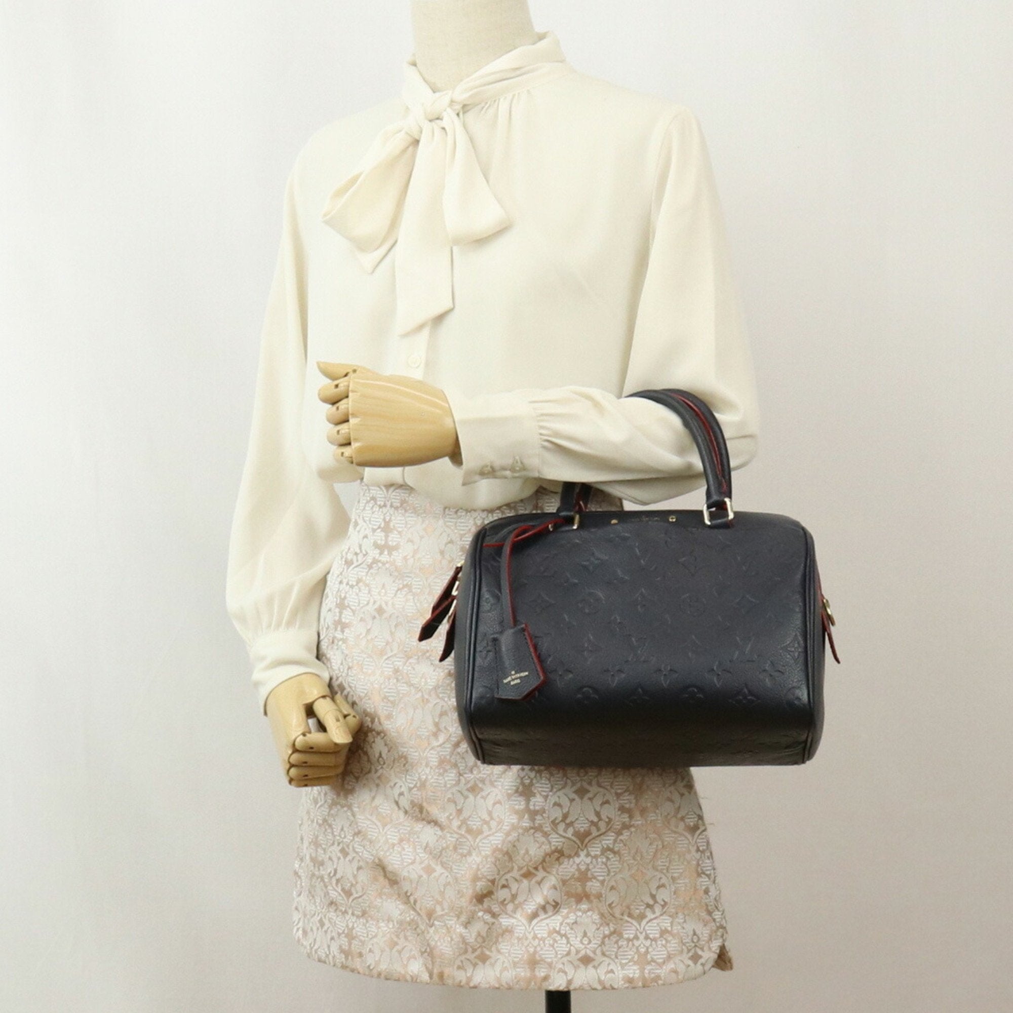LOUIS VUITTON Speedy Bandouliere 25 Empreinte M40762 Handbag Leather Women's
