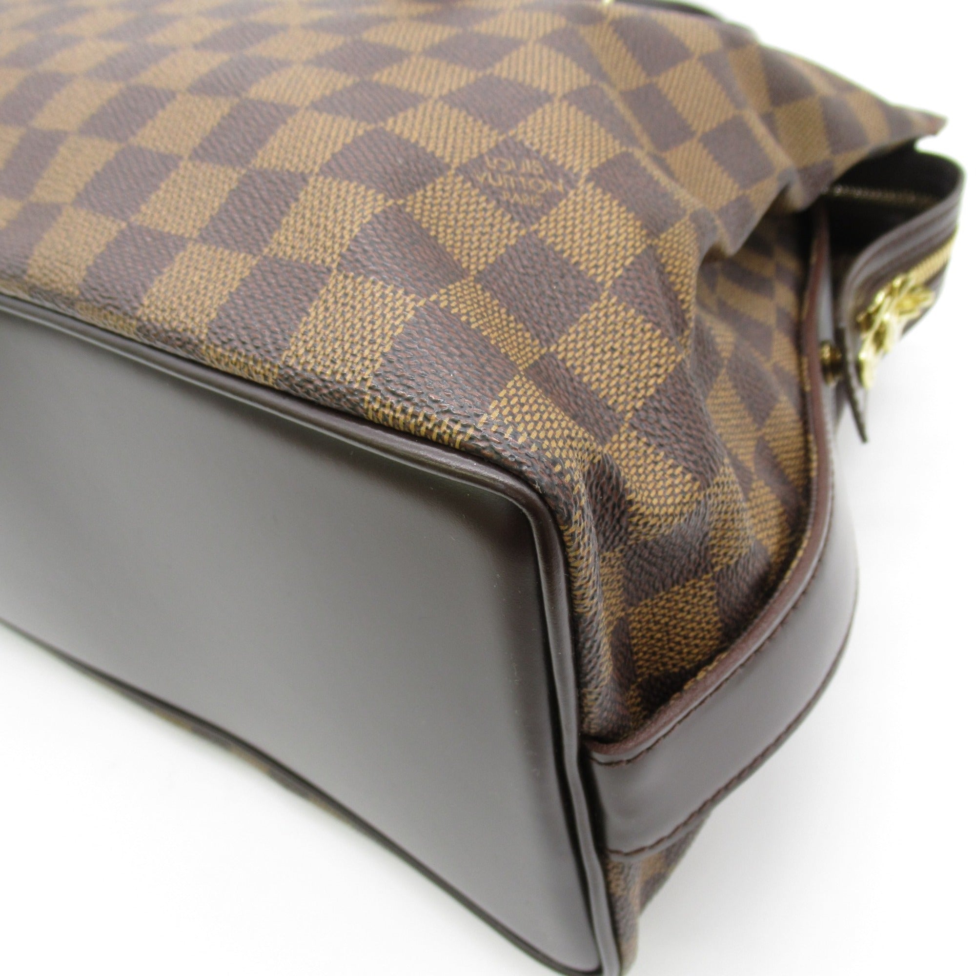 LOUIS VUITTON Chelsea Tote Bag Brown Ebene Damier PVC coated canvas N51119