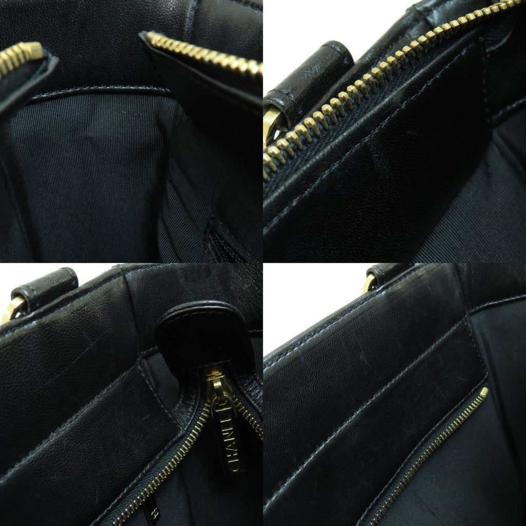 CHANEL Chocolate Bar Handbag Leather Women's