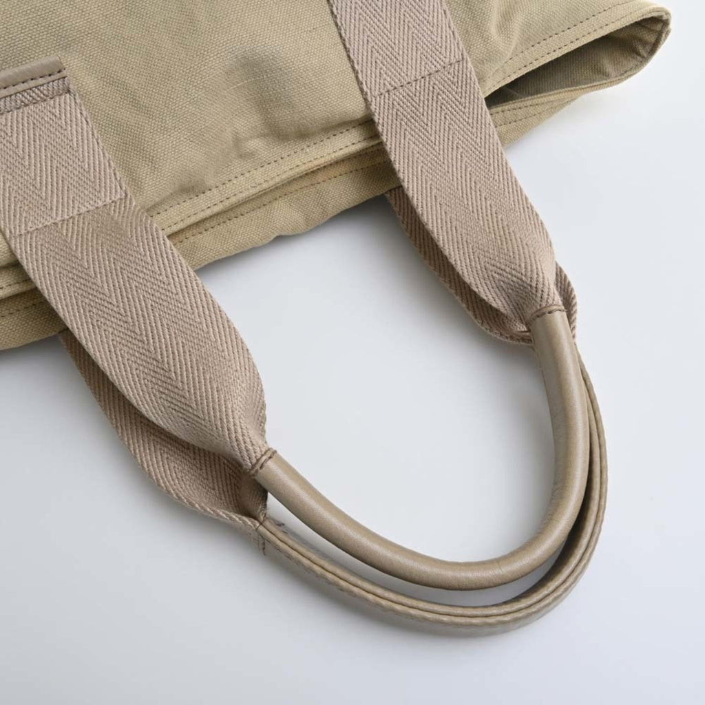 YVES SAINT LAURENT Canvas Tote Bag Beige Women's