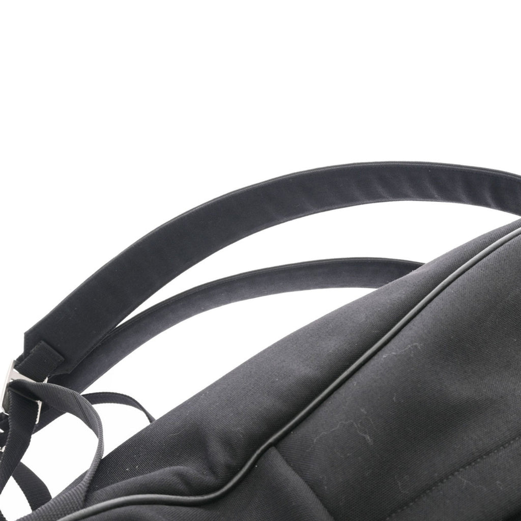 SAINT LAURENT Backpack Star Black Women's Canvas Rucksack/Daypack