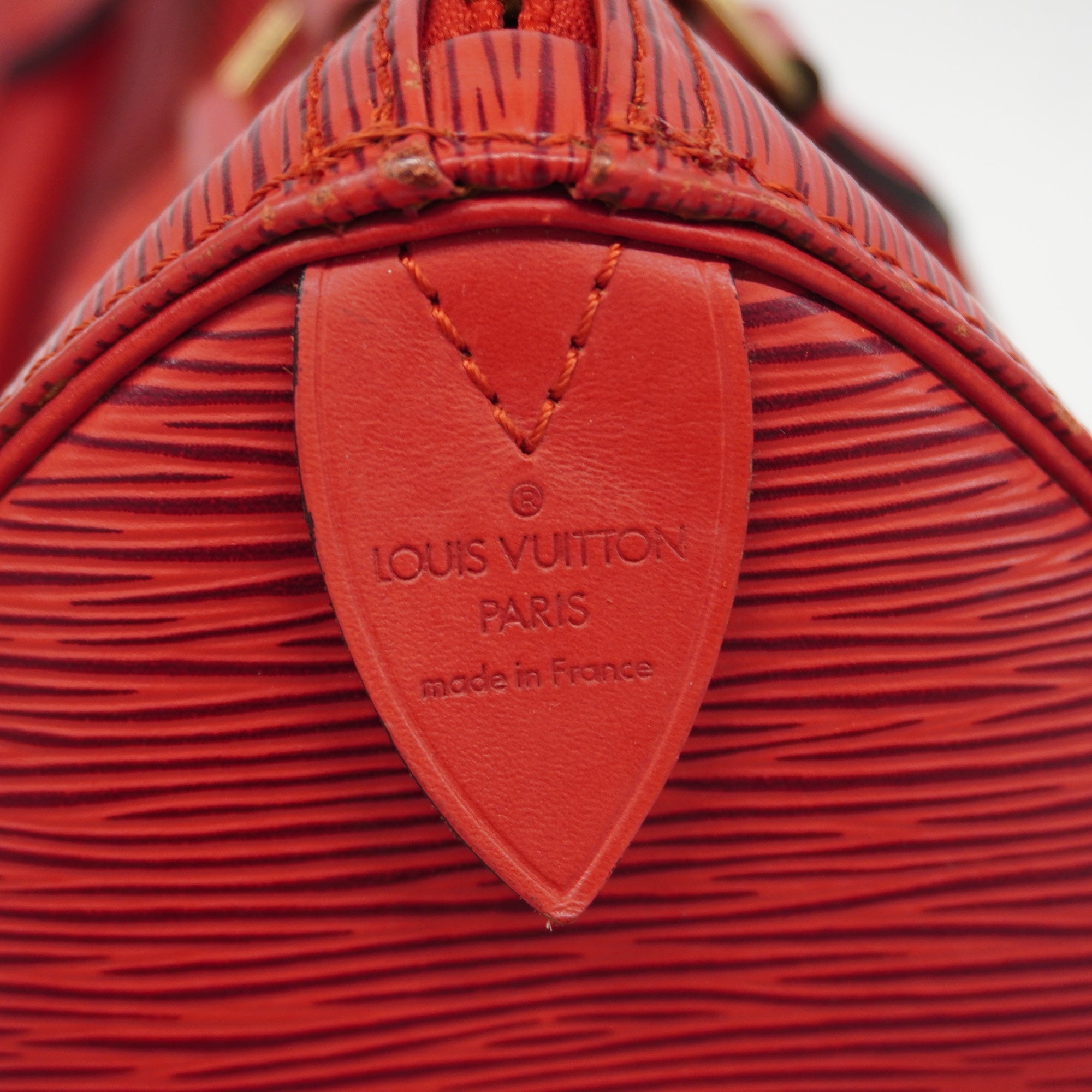 LOUIS VUITTONAuth  Epi Speedy 25 M43017 Women's Handbag Castilian Red