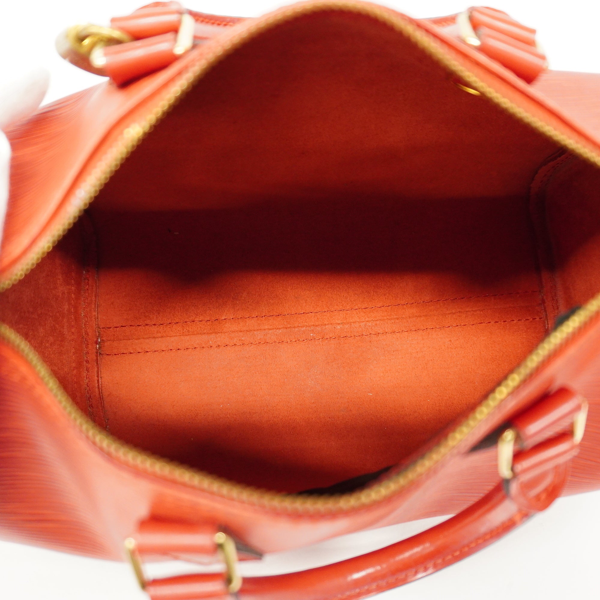 LOUIS VUITTONAuth  Epi Speedy 25 M43017 Women's Handbag Castilian Red