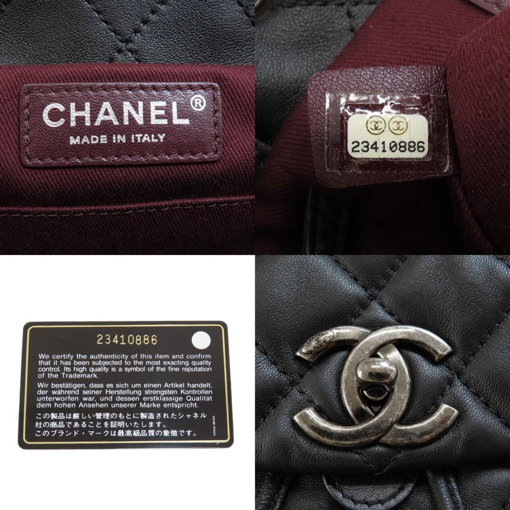 CHANEL Matelasse Coco Mark Backpack/Daypack Lambskin Women's
