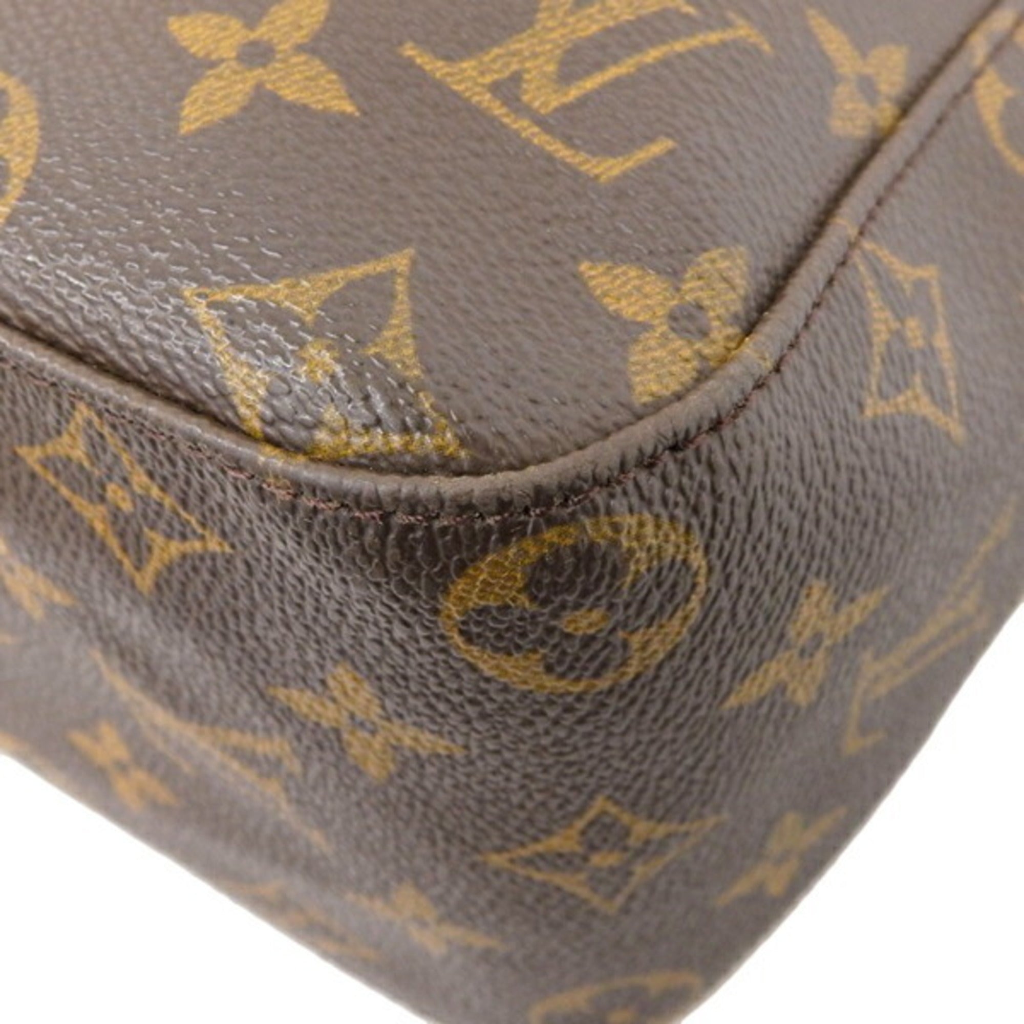 LOUIS VUITTON Monogram Looping GM Shoulder Bag M51145 Brown Women's