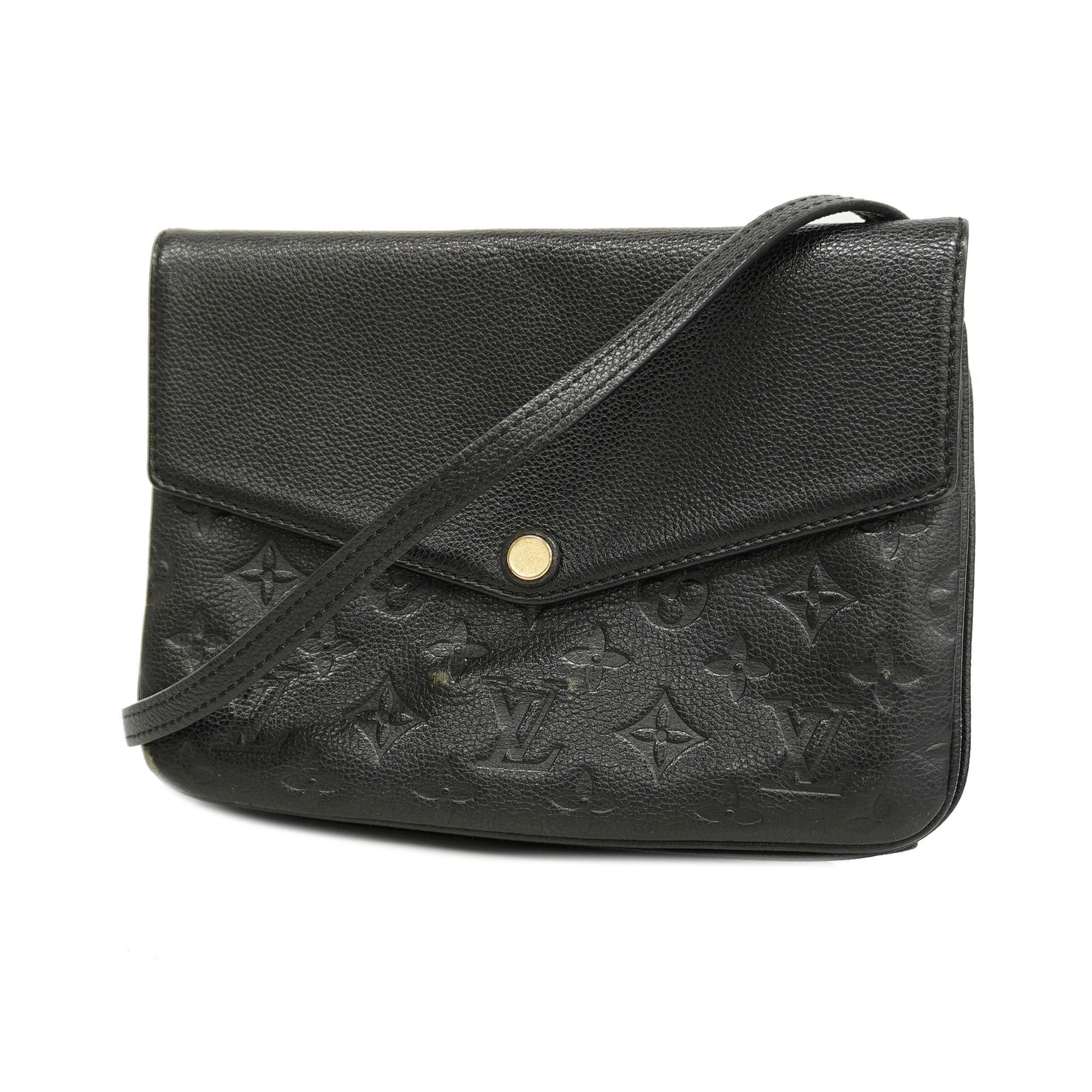 LOUIS VUITTONAuth  Monogram Empreinte Twice M50258 Women's Shoulder Bag Noir