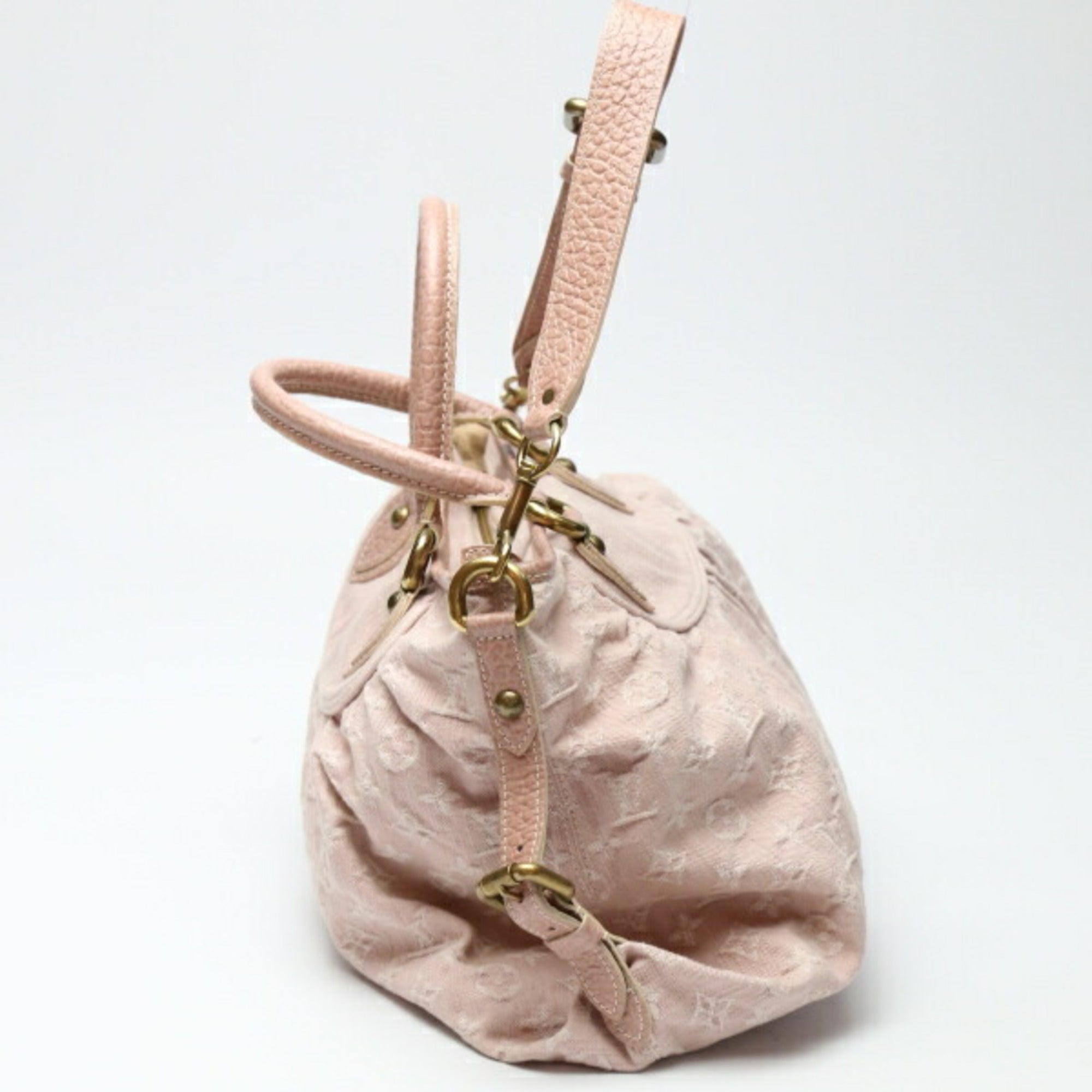 LOUIS VUITTON Neo Cavy MM Monogram Denim M95836  Rose Handbag LV