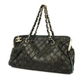 CHANELAuth  Bubble Quilt Chain Shoulder Women's Leather Shoulder Bag