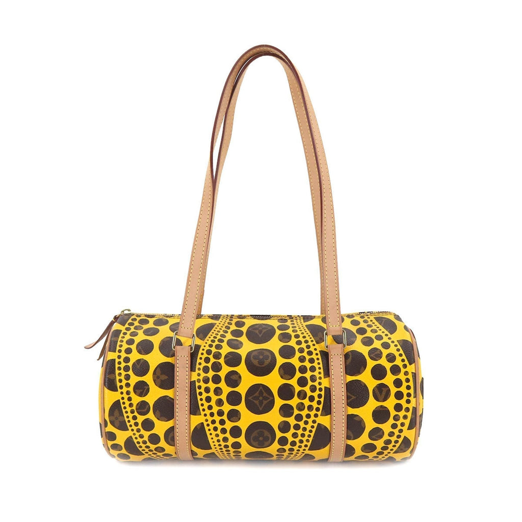 Louis Vuitton Monogram Pumpkin Dot Papillon Shoulder Bag Jaune Yayoi Kusama M40688