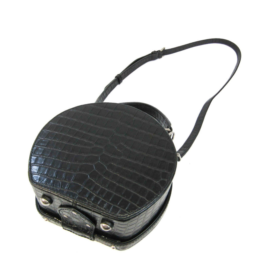 SAINT LAURENT Mika Box 516858 Women's Leather Shoulder Bag Black