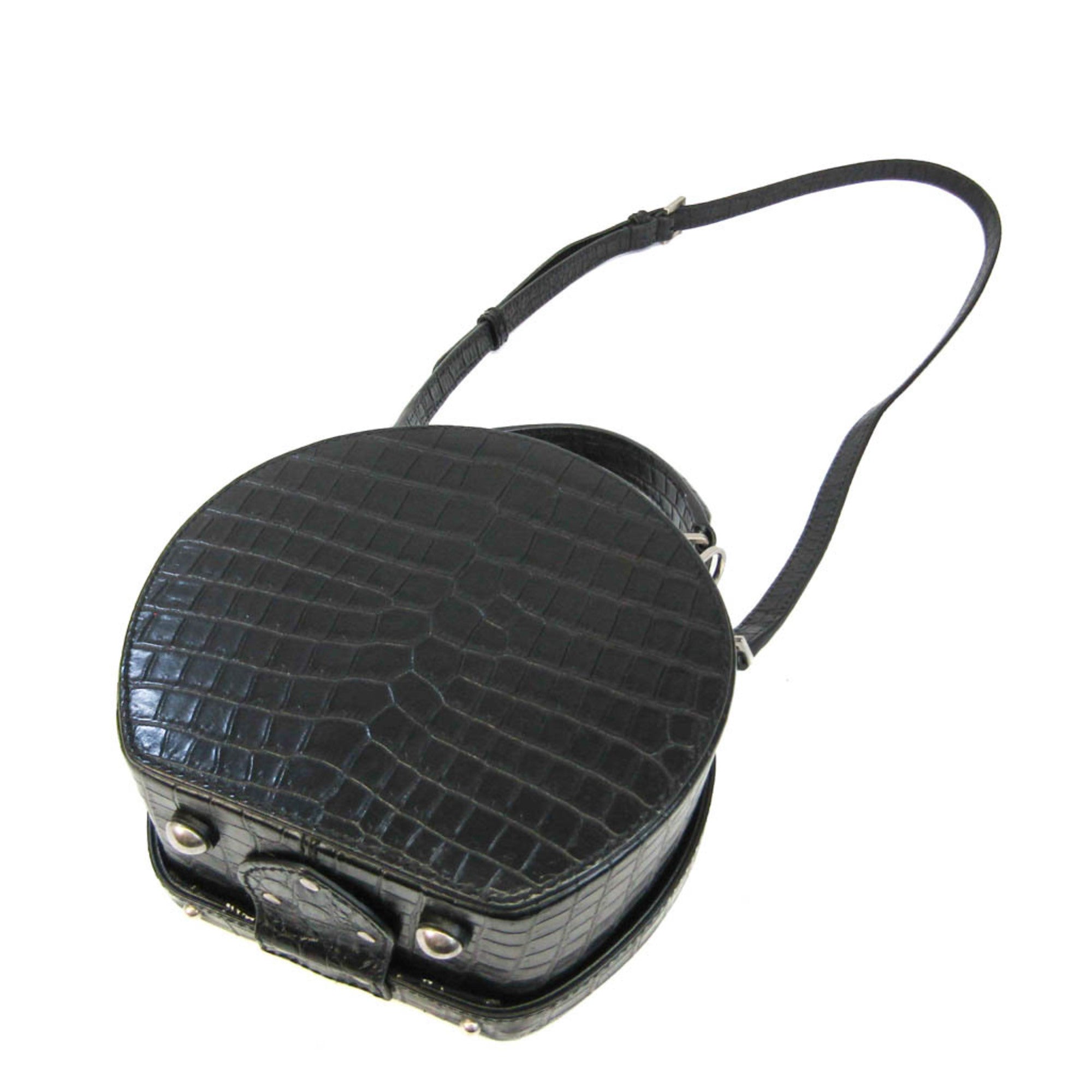 SAINT LAURENT Mika Box 516858 Women's Leather Shoulder Bag Black