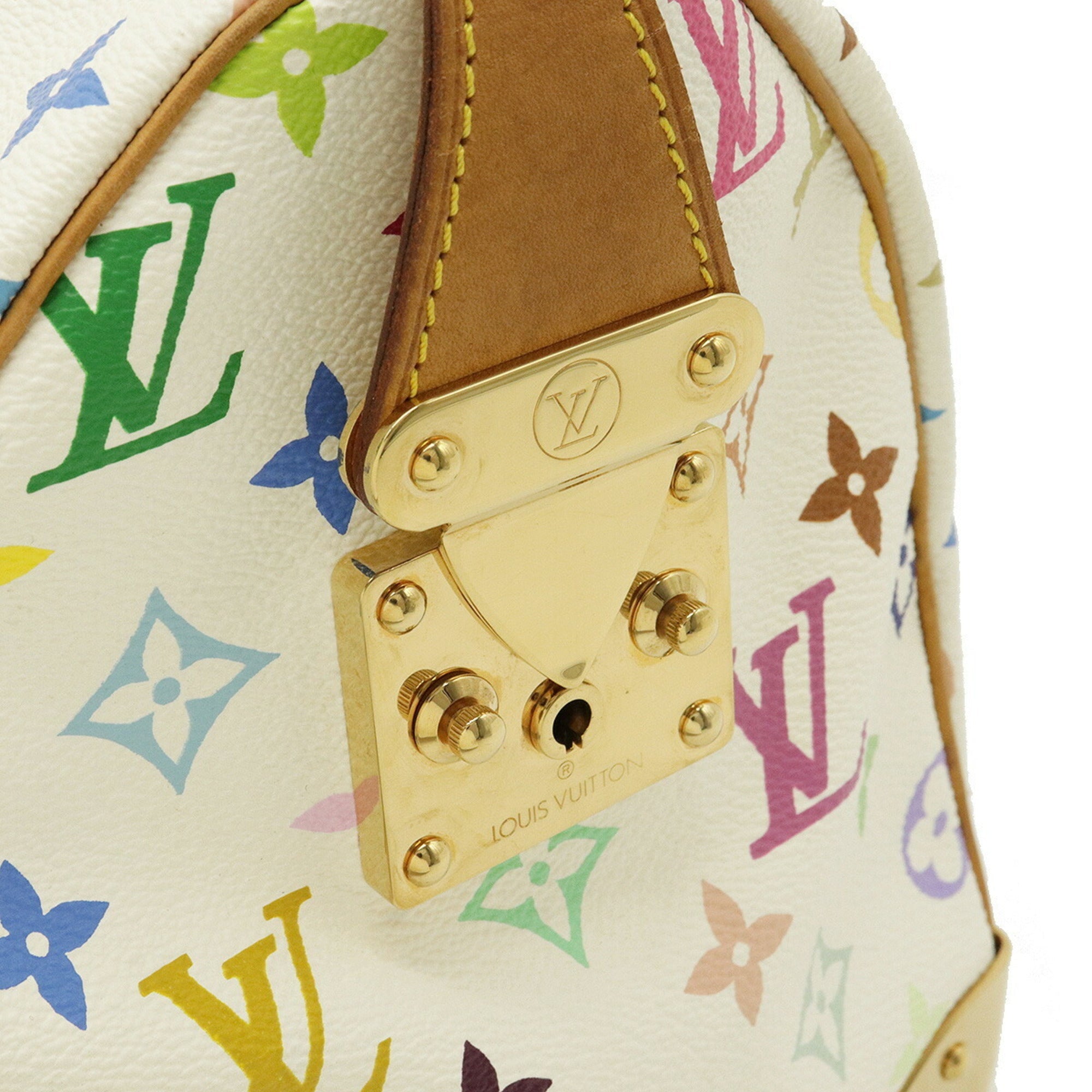 Louis Vuitton Monogram Multicolor Speedy 30 Handbag Bronze White M92643