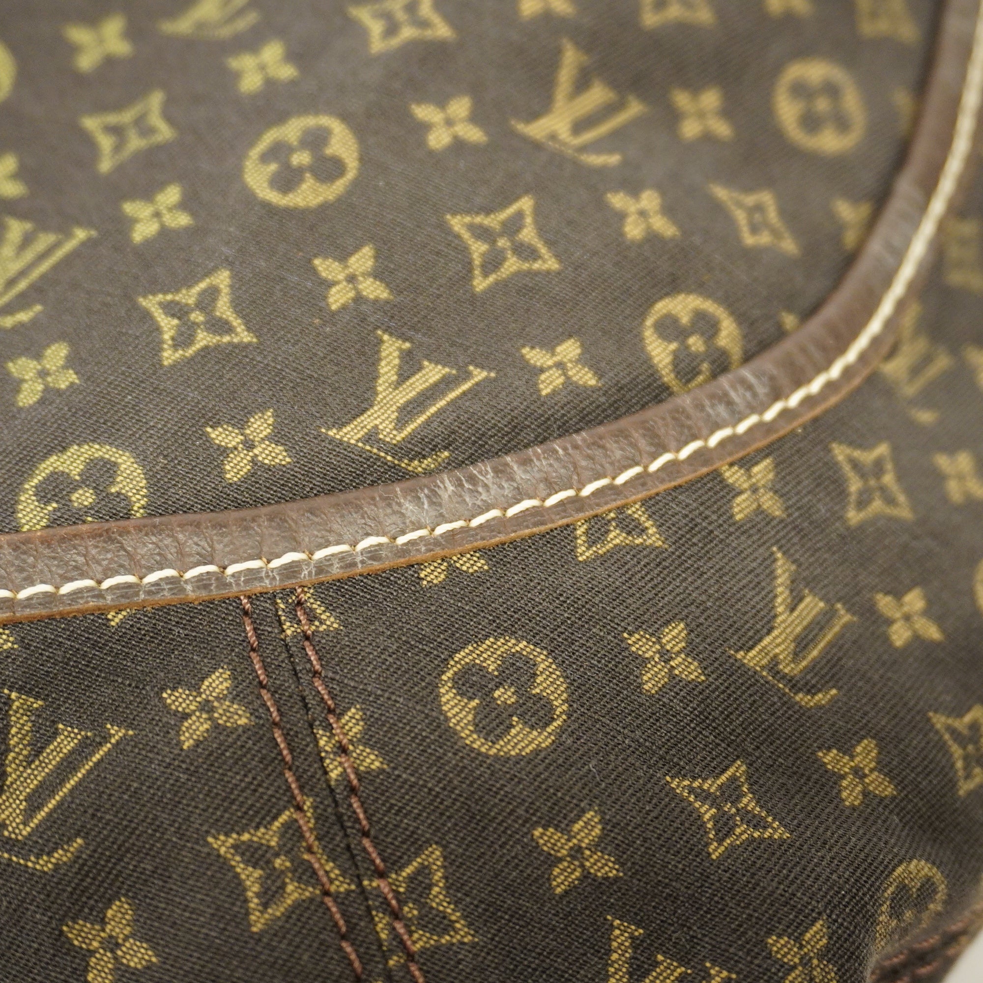 LOUIS VUITTONAuth  Monogram Mini Lin Manon MM M95619 ShoulderBag Ebene