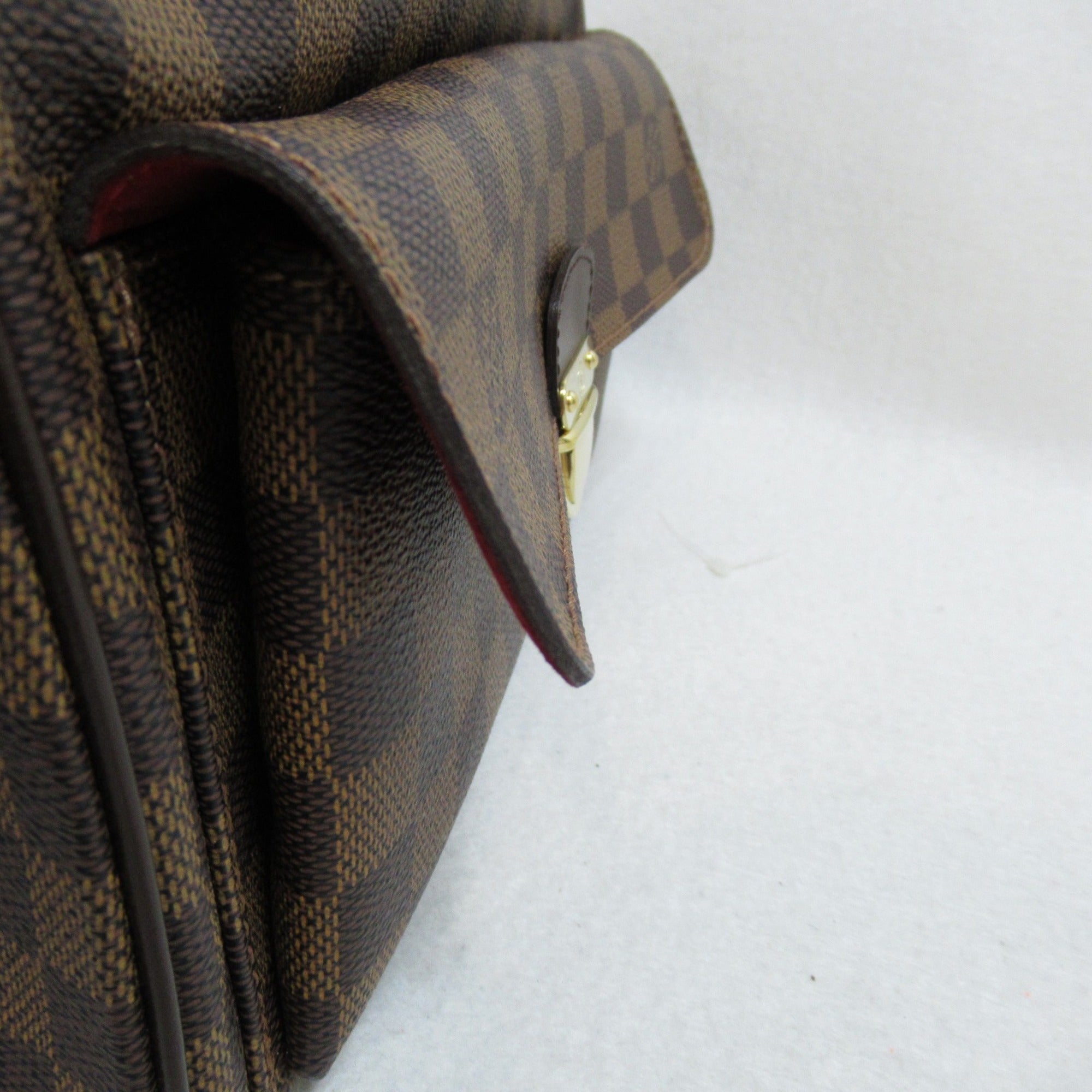 LOUIS VUITTON Ravello GM Shoulder Bag Brown Ebene Damier PVC coated canvas N60006