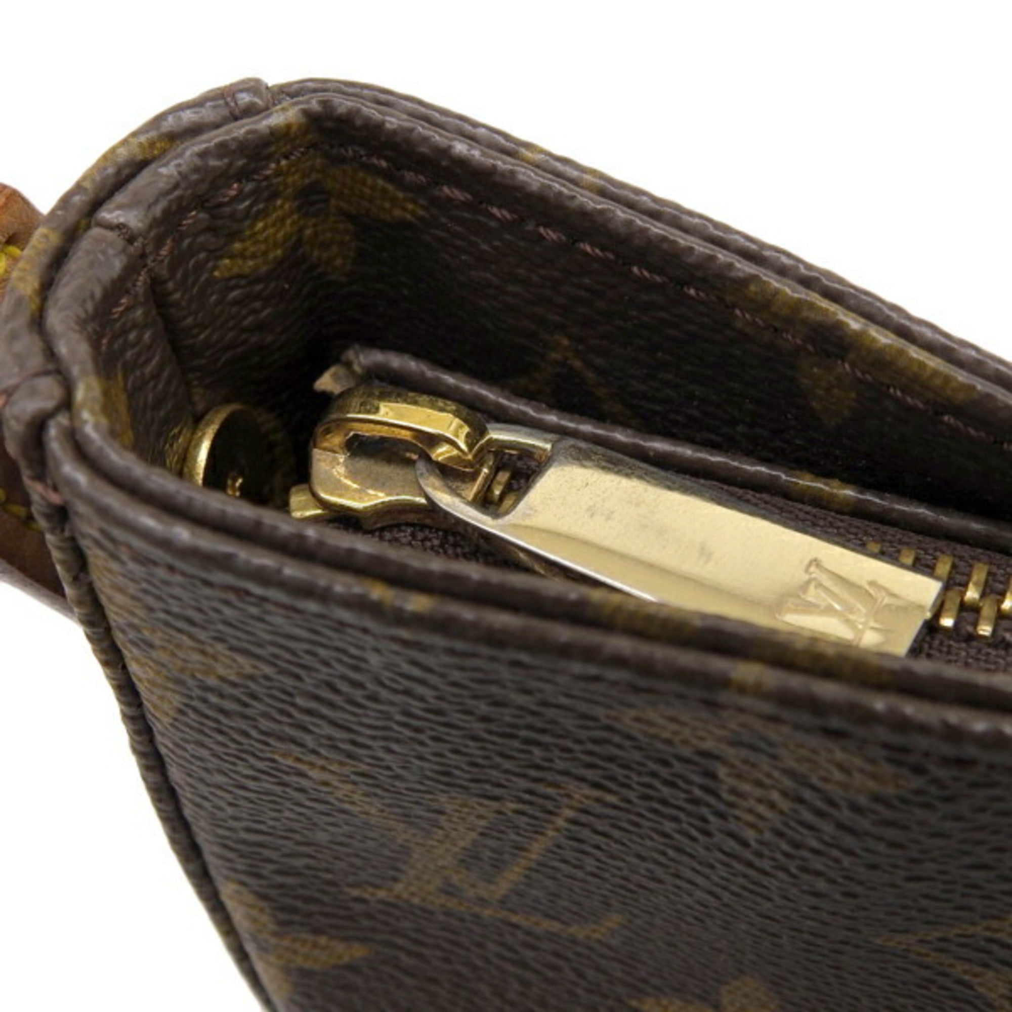 LOUIS VUITTON Monogram Looping GM Shoulder Bag M51145 Brown Women's