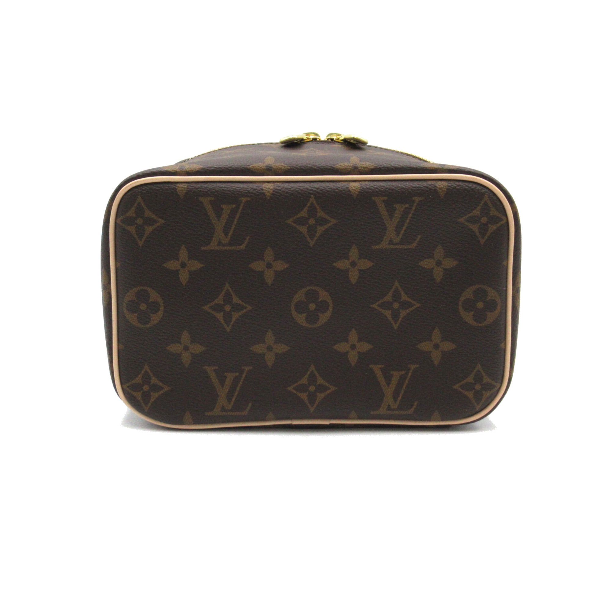 LOUIS VUITTON Nice Mini Vanity Bag Brown Monogram PVC coated canvas M44495