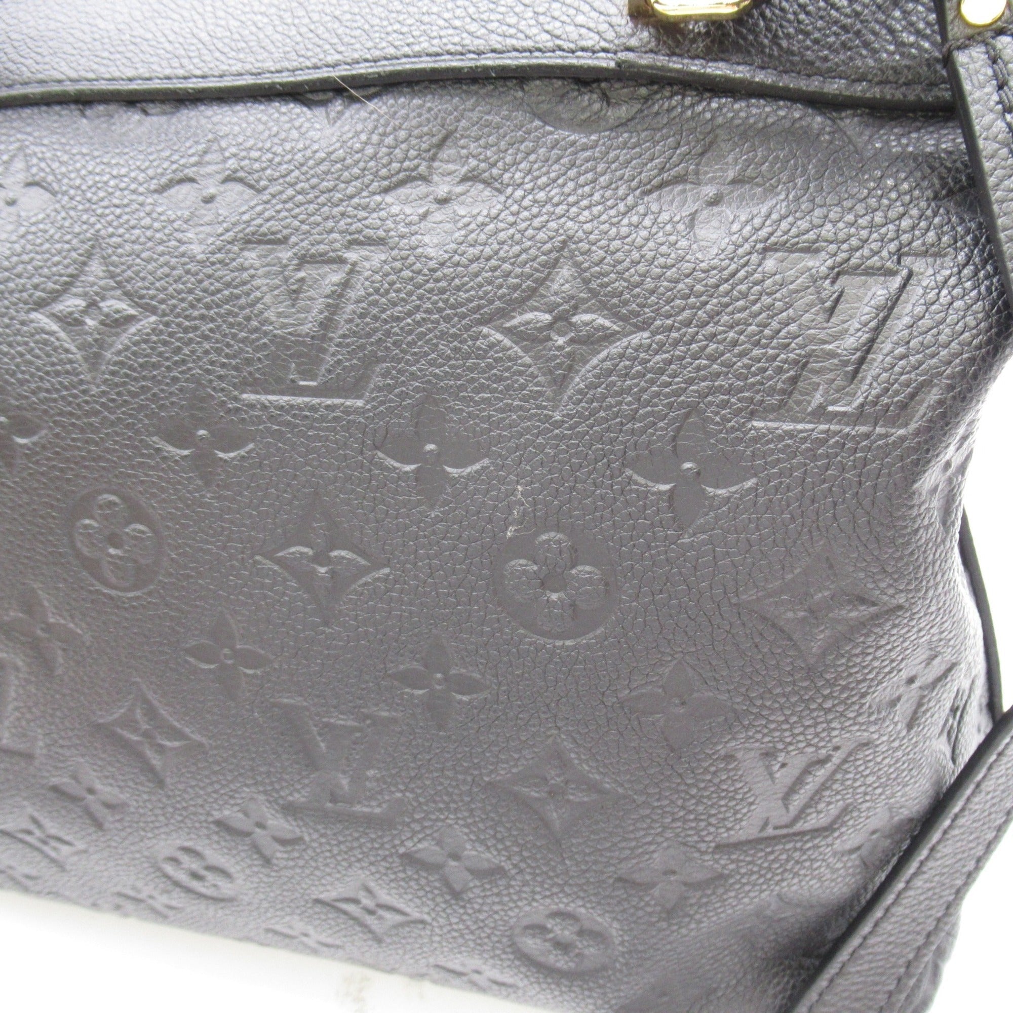LOUIS VUITTON Bastille PM Shoulder Bag Black Black Monogram empreinte leather M41162