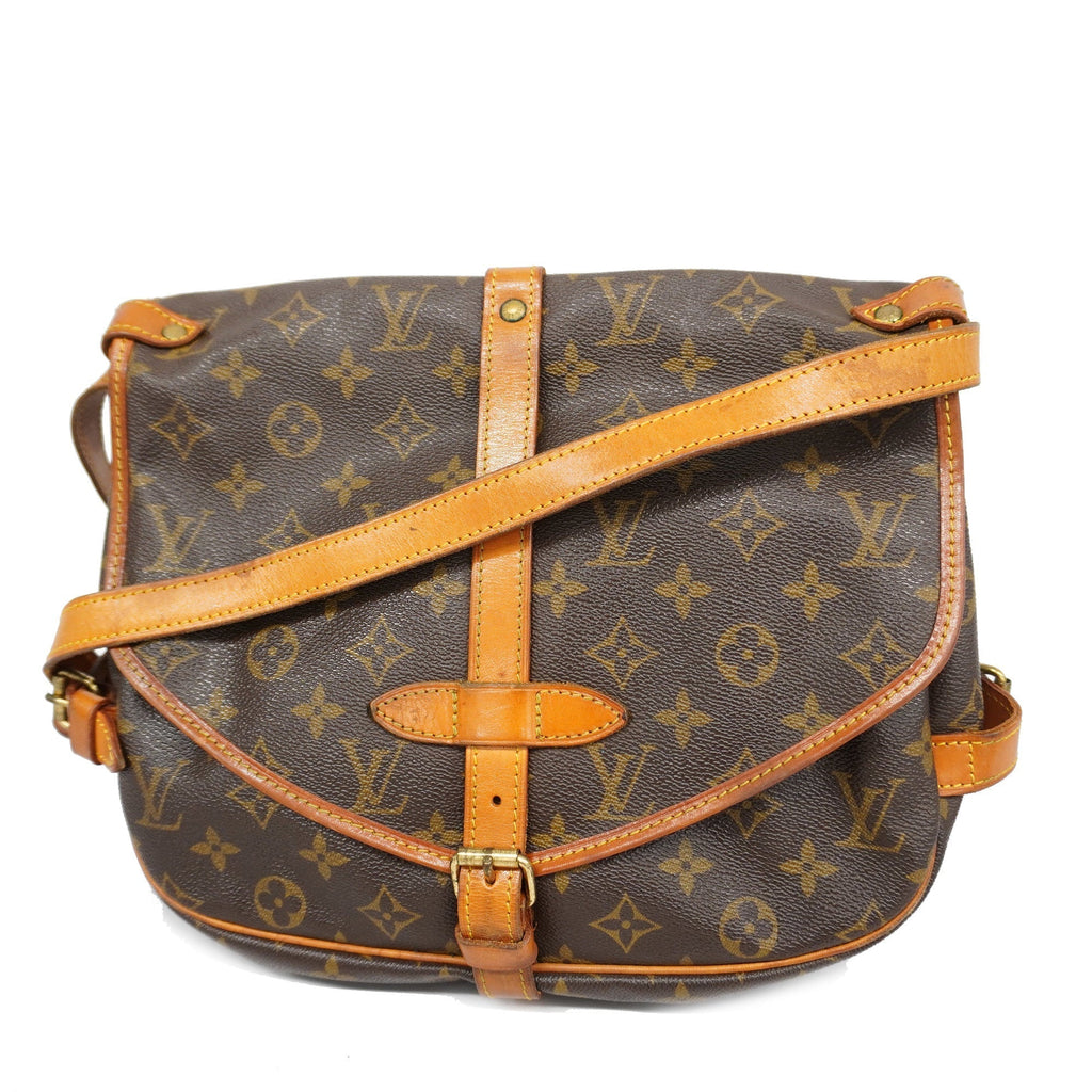 LOUIS VUITTONAuth  Monogram Saumur 30 M42256 Women's Shoulder Bag
