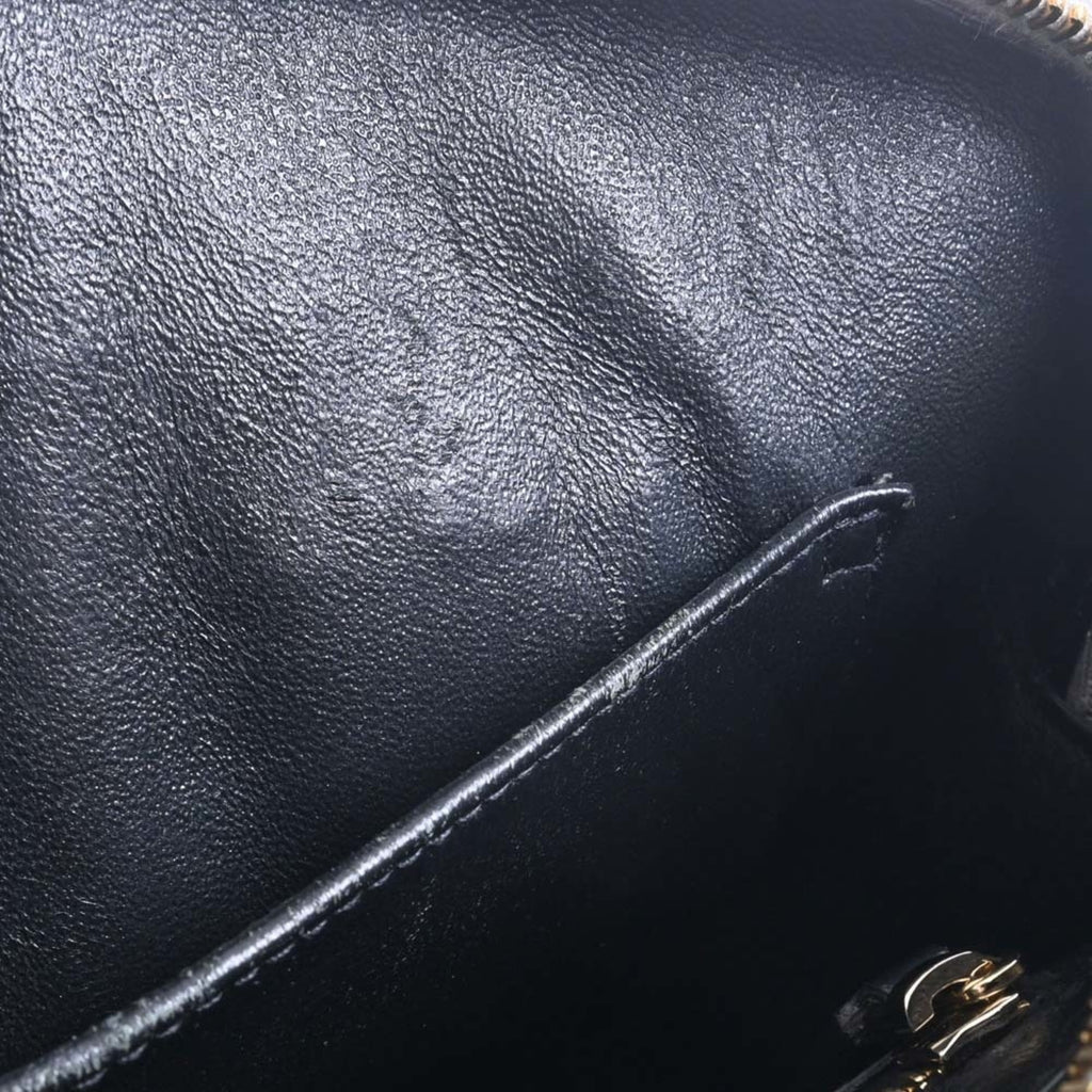 SAINT LAURENT Leather Monogram Cabas Handbag 472469 Gray Ladies