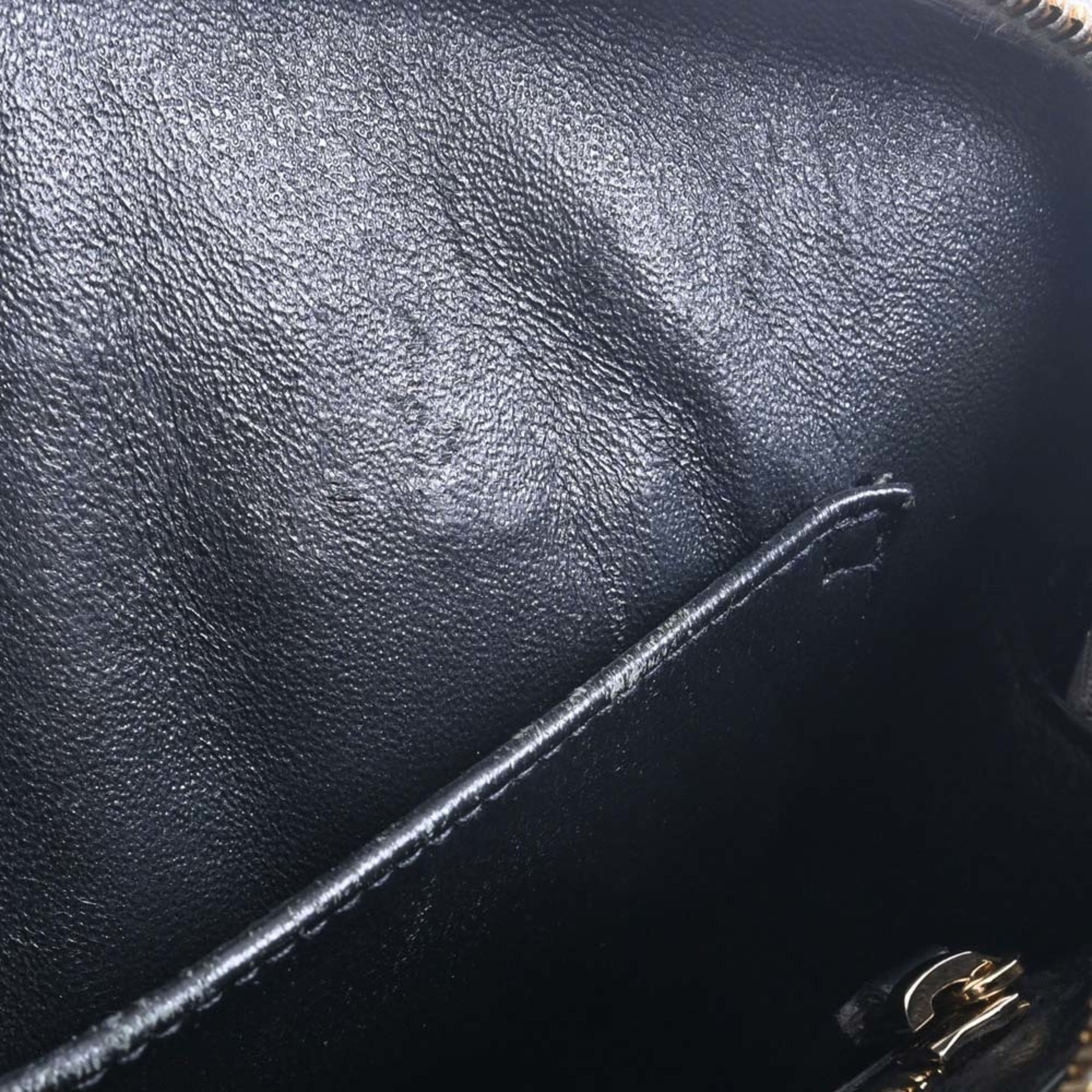 SAINT LAURENT Leather Monogram Cabas Handbag 472469 Gray Ladies