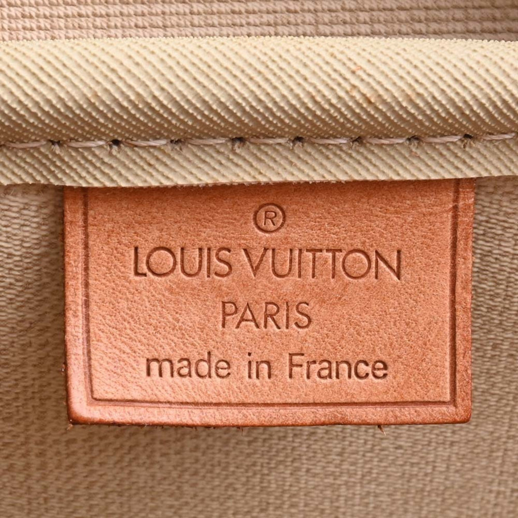 LOUIS VUITTON Monogram Deauville Handbag Mini Boston Bag M47270 Brown Women's