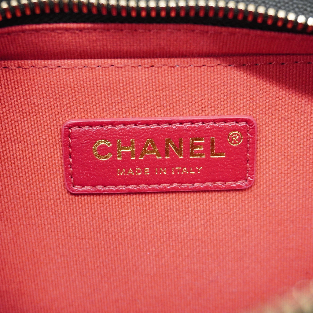CHANELAuth  Matelasse Chain Shoulder Women's Caviar Leather Shoulder Bag Black