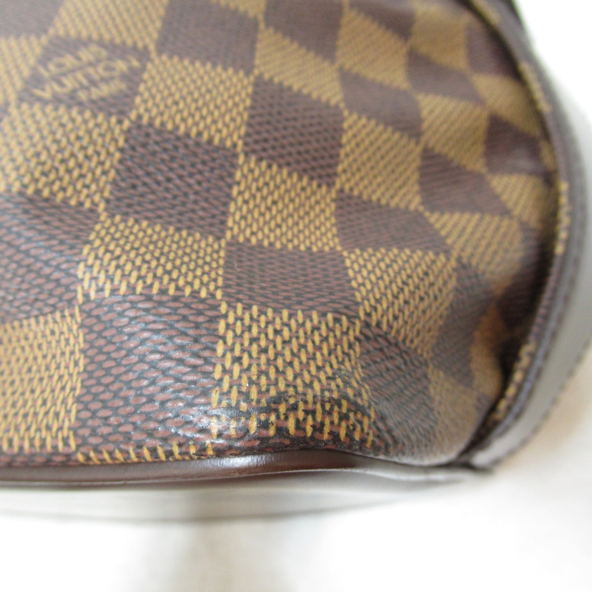 LOUIS VUITTON Chelsea Tote Bag Brown Ebene Damier PVC coated canvas N51119