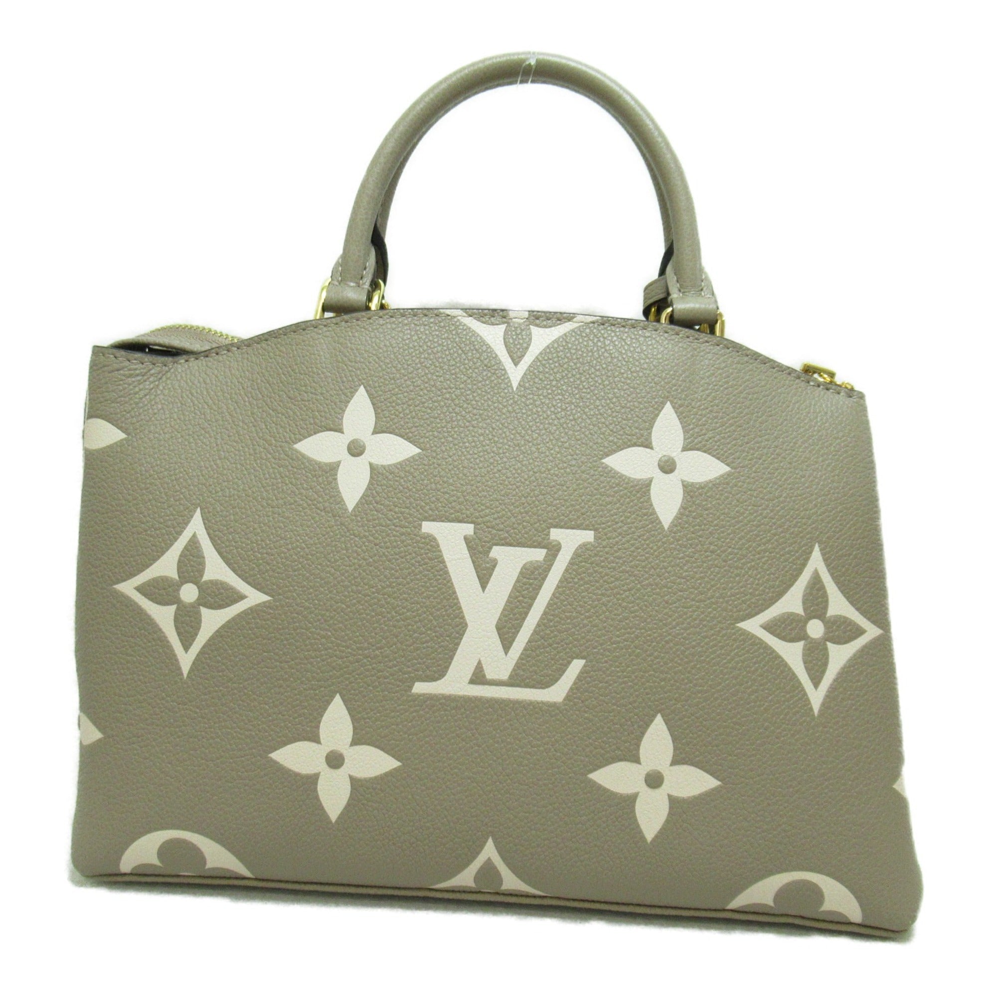 LOUIS VUITTON Petit Palais PM handbag Beige Turtle claim Monogram empreinte leather M58914