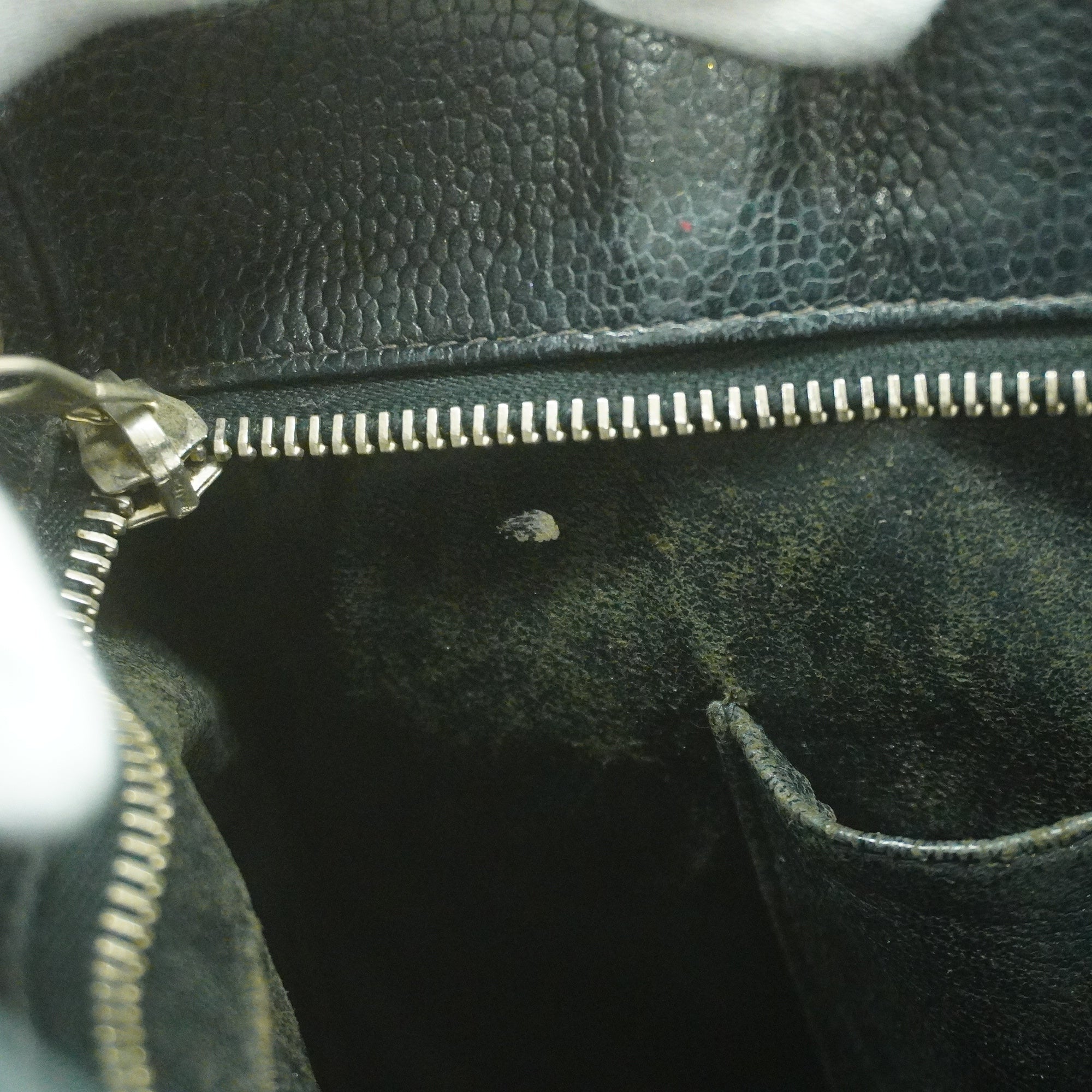 CHANELAuth  Reprint Tote Women's Caviar Leather Tote Bag Black
