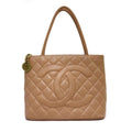 CHANEL caviar skin reproduction tote handbag bag pink