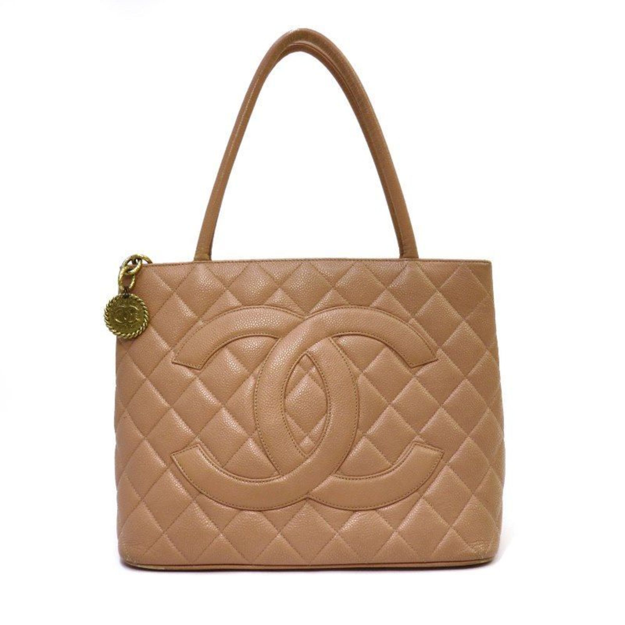 CHANEL caviar skin reproduction tote handbag bag pink
