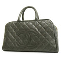 CHANELAuth  Matelasse Handbag Women's Caviar Leather Black