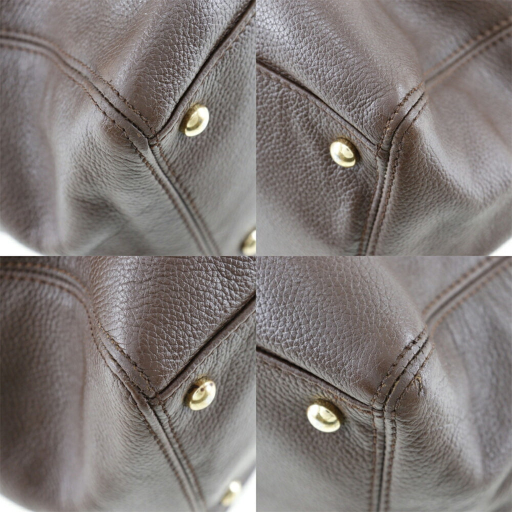 CHANEL Executive Tote Bag 2WAY Shoulder A15206 Matte Caviar Skin Italian Brown Crossbody Handbag 2way Magnetic Type Ladies