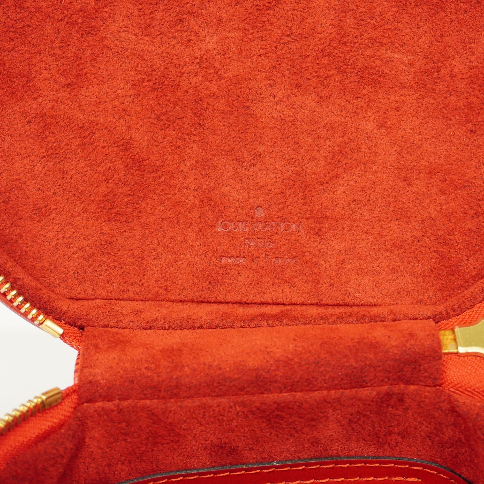 LOUIS VUITTONAuth  Epi Cannes M48037 Women's Vanity Bag Castilian Red