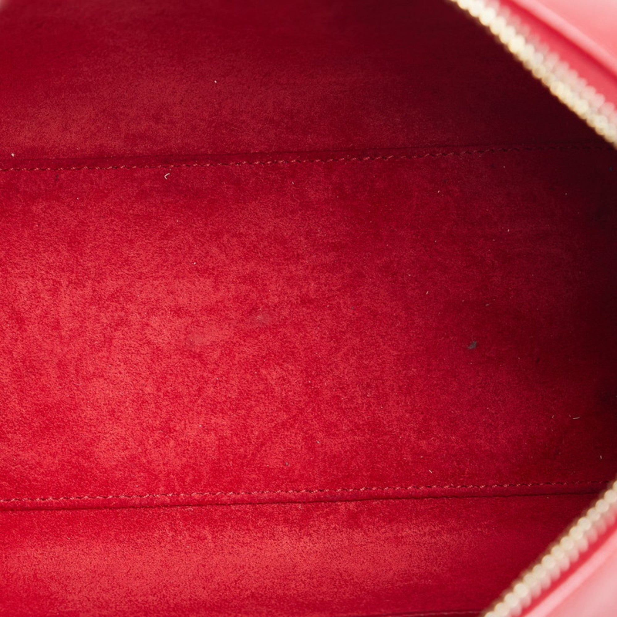 SAINT LAURENT Baby Duffle Handbag Shoulder Bag 330958 Red Leather Ladies