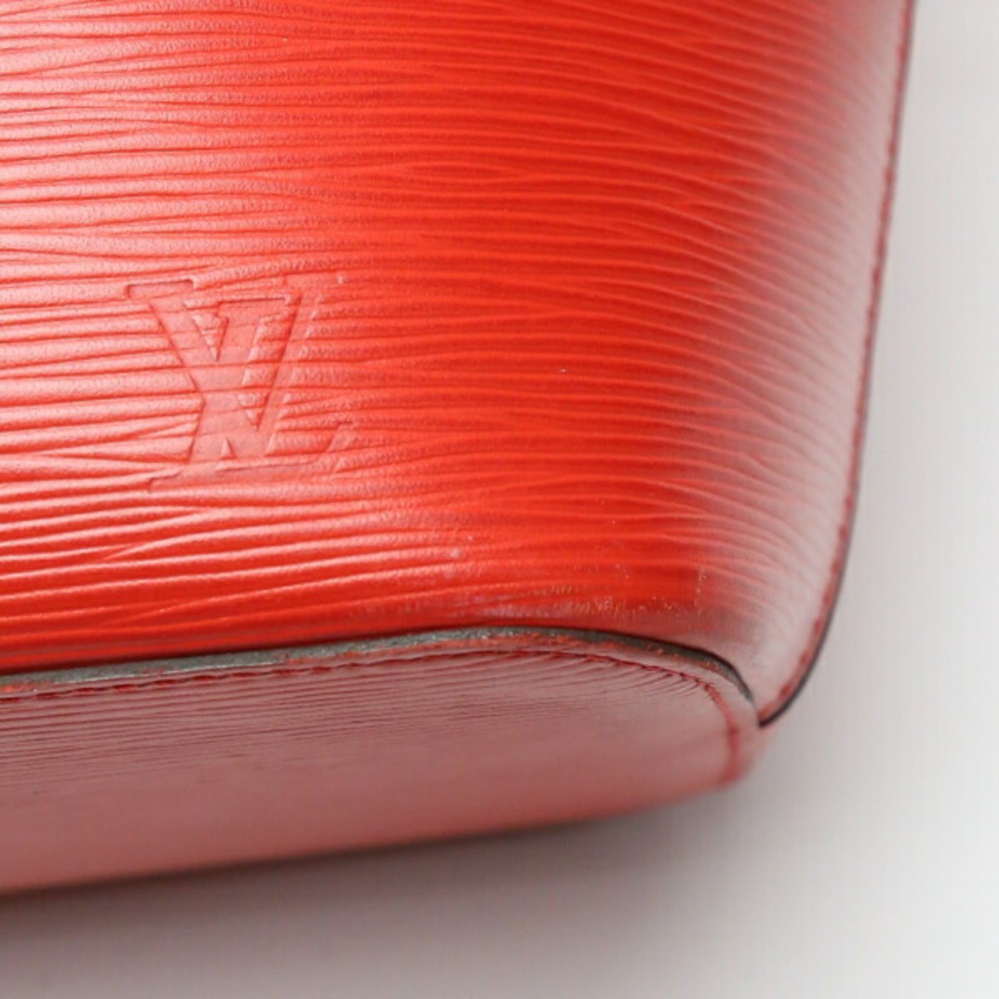 LOUIS VUITTON Neverfull MM Epi Grenard with Pouch M41318  Red Tote Bag LV