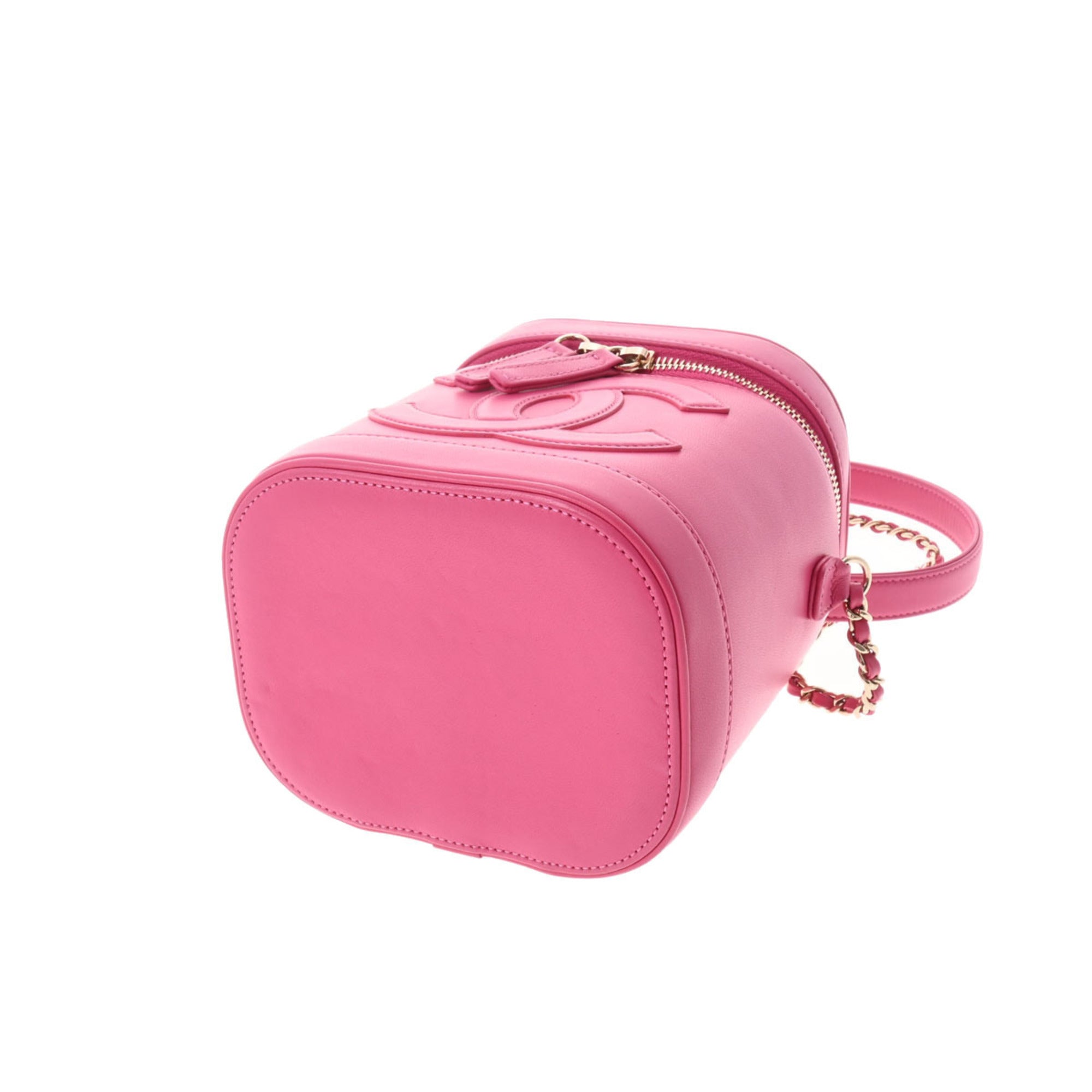 CHANEL Vanity Chain Shoulder Pink AS0323 Ladies Lambskin Bag