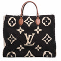 LOUIS VUITTON Monogram Teddy On the Go GM 2WAY Handbag M55420 Brown/Ivory Women's