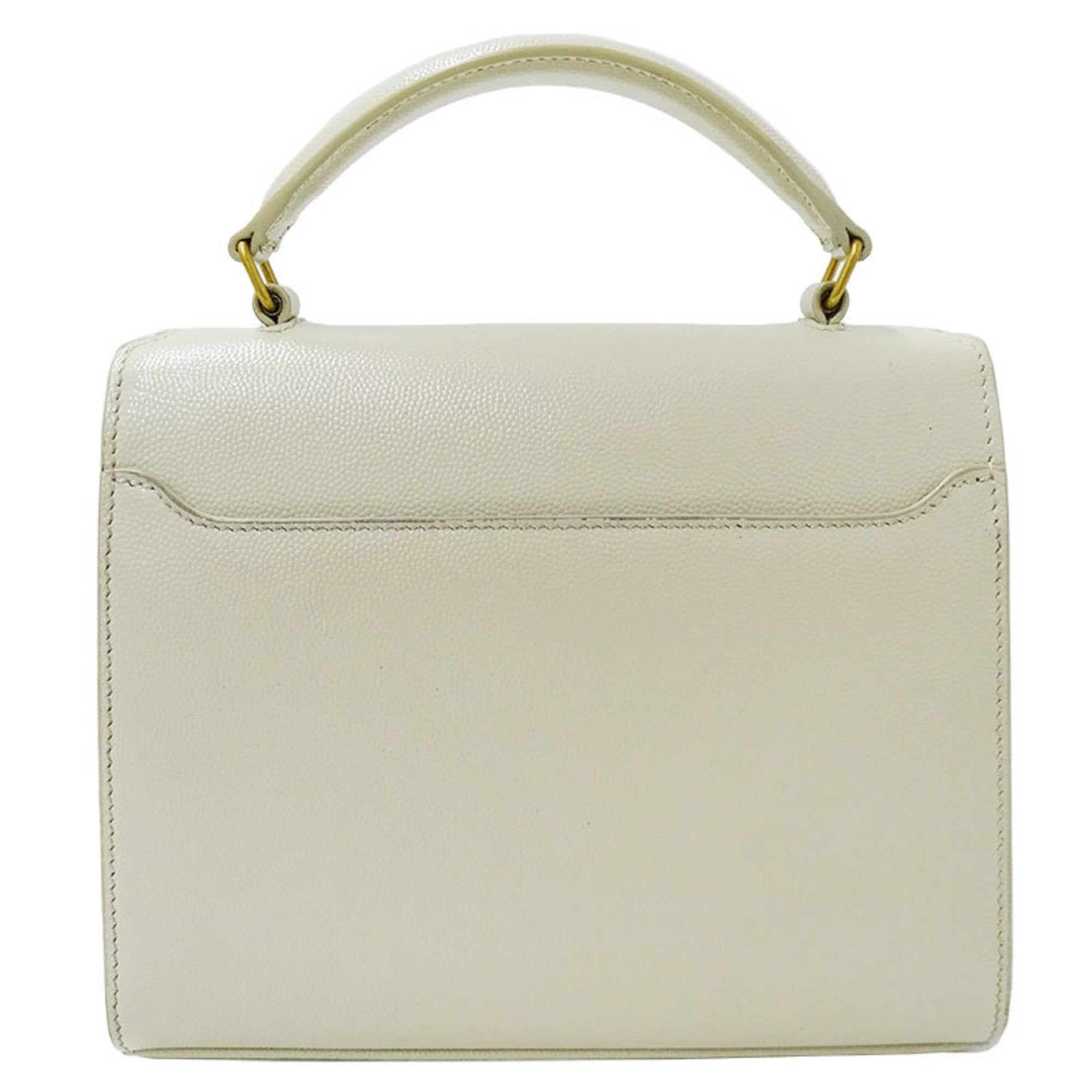 SAINT LAURENT Bag Ladies Cassandra Handbag Shoulder 2way Leather Ivory 623930